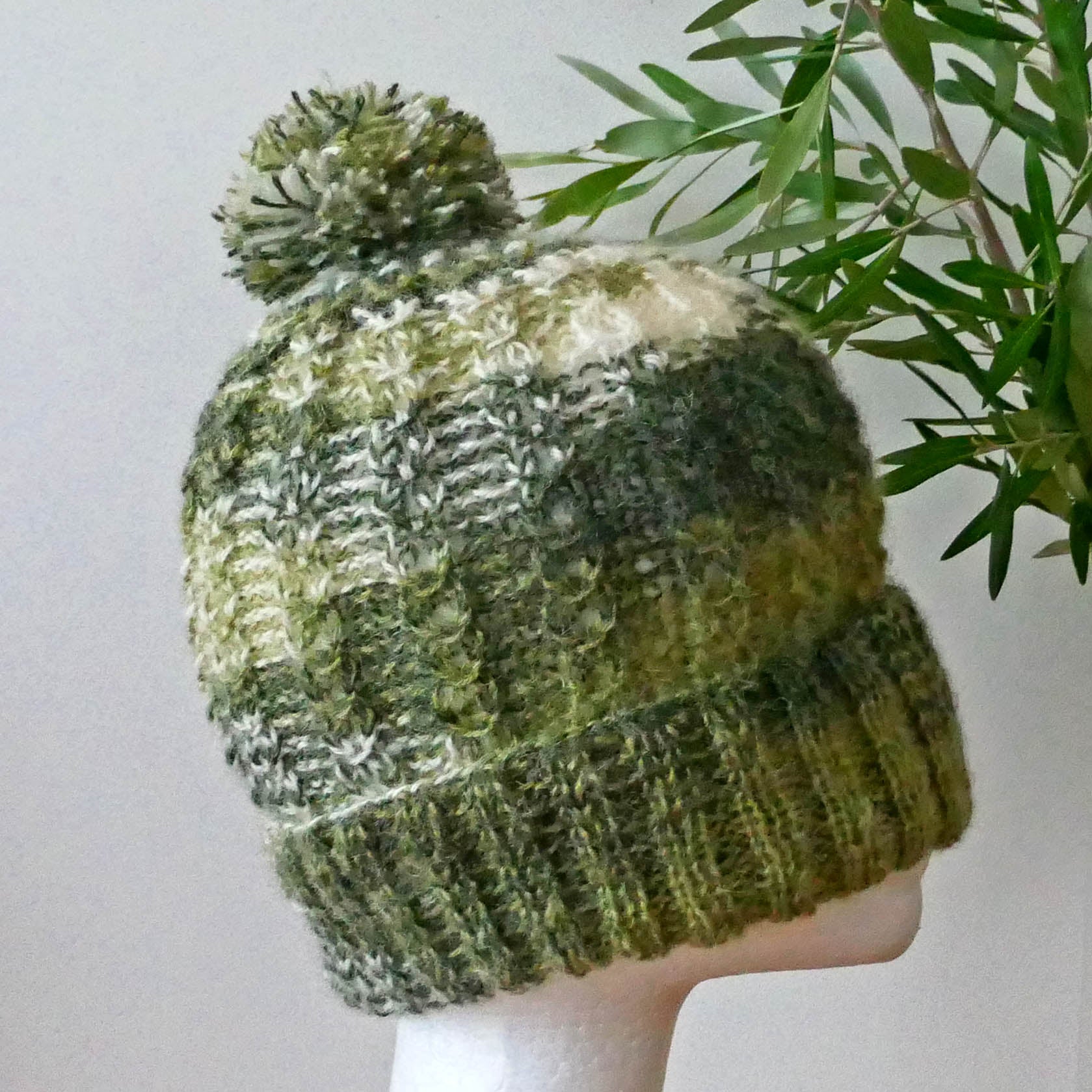 Beanies, adult, mohair, handmade, free shipping