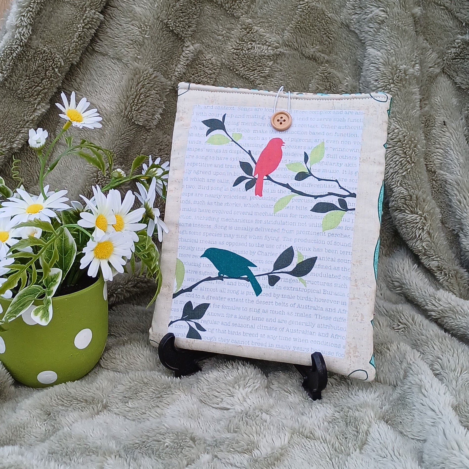 Bird Design Book Sleeve for Small Paperback & A5 Notebooks