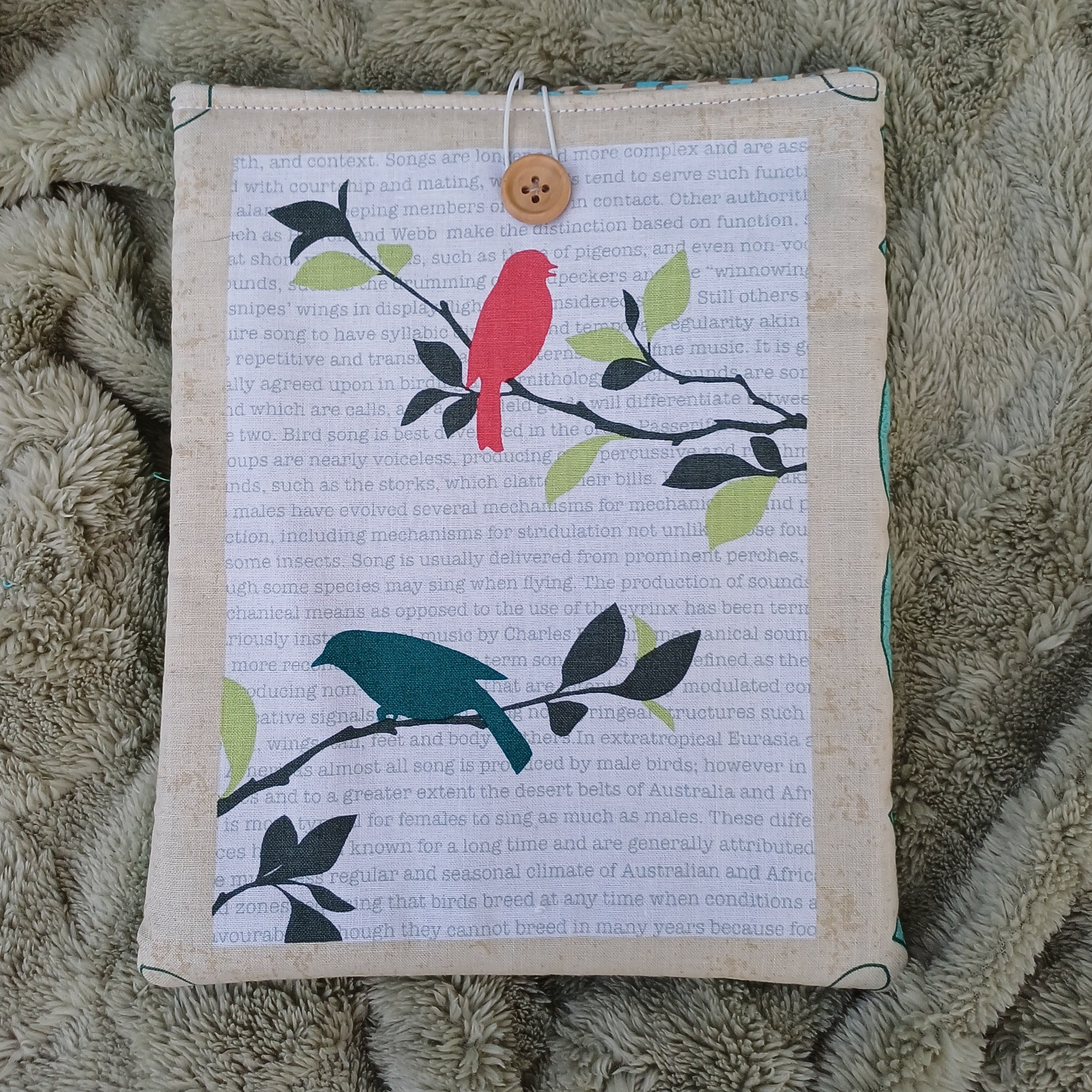 Bird Design Book Sleeve for Small Paperback & A5 Notebooks