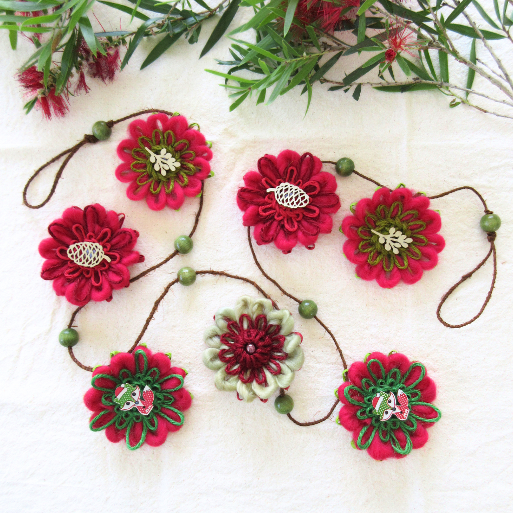Handwoven Flower Garland | A Christmas Woodland Gathering