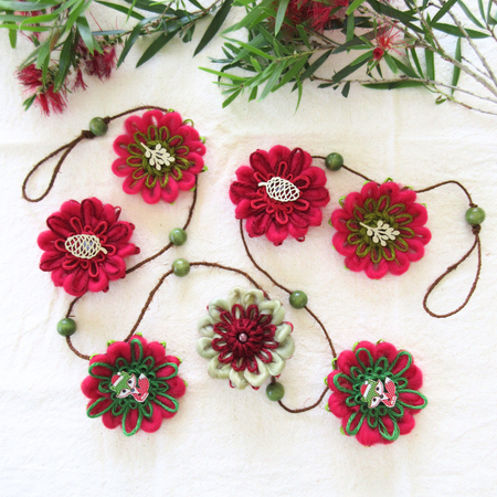 Handwoven Flower Garland | A Christmas Woodland Gathering