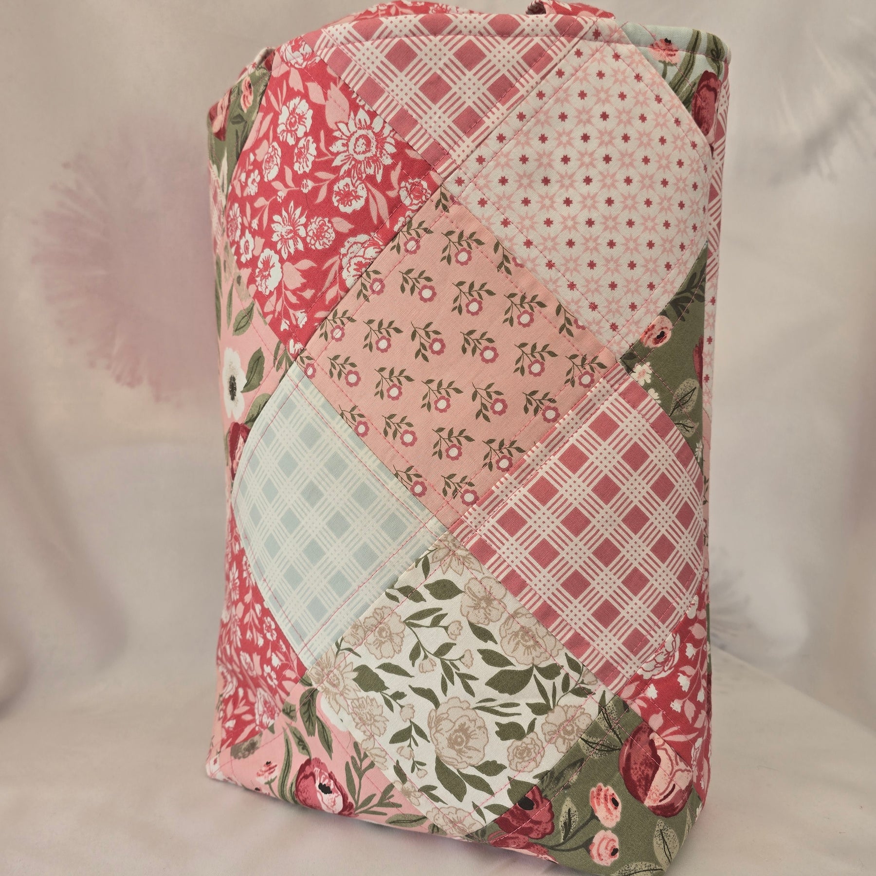 Handmade | Quilted Patchwork | Tote Bag with Pockets.