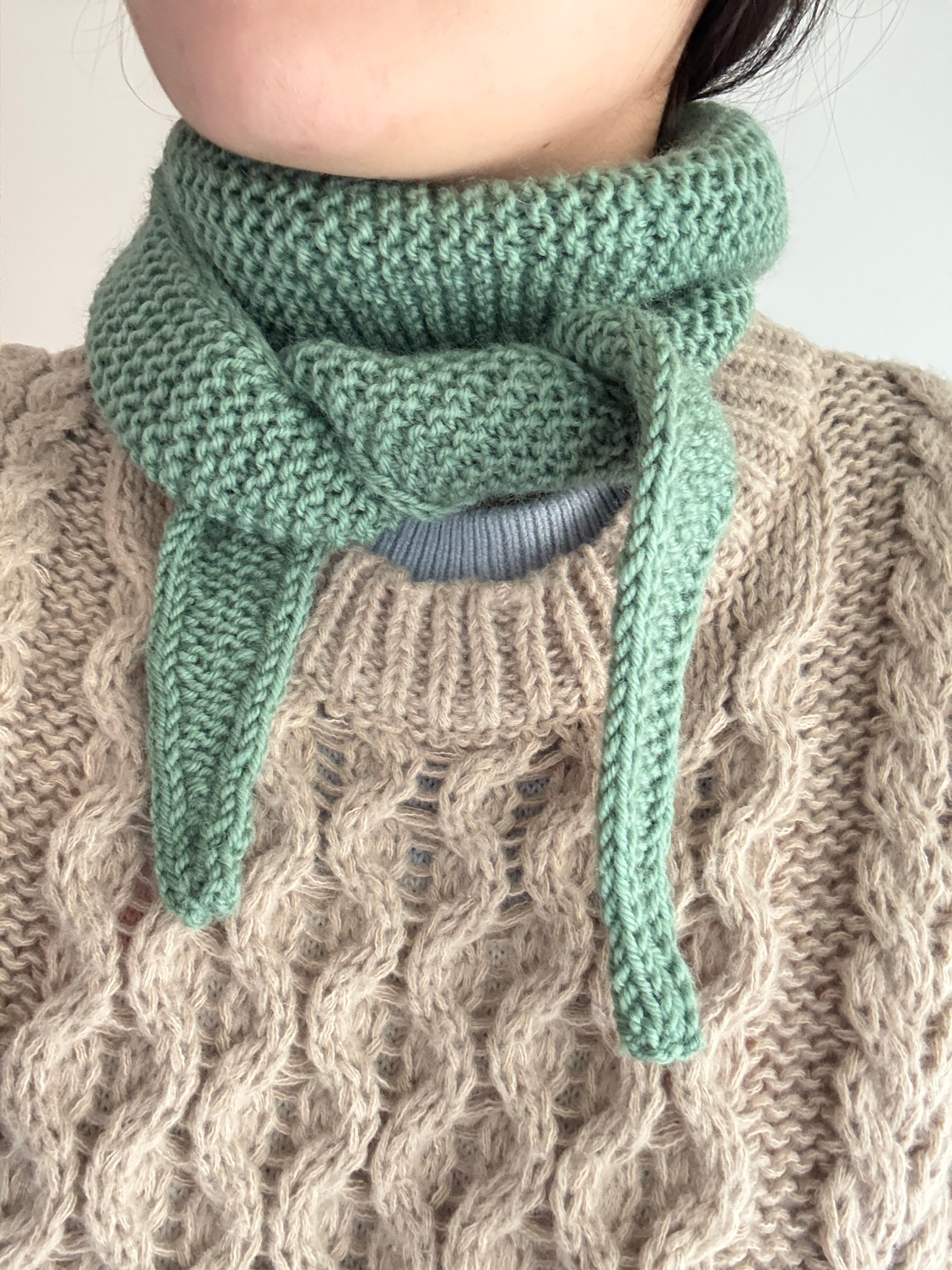 Sophie scarf in sage green