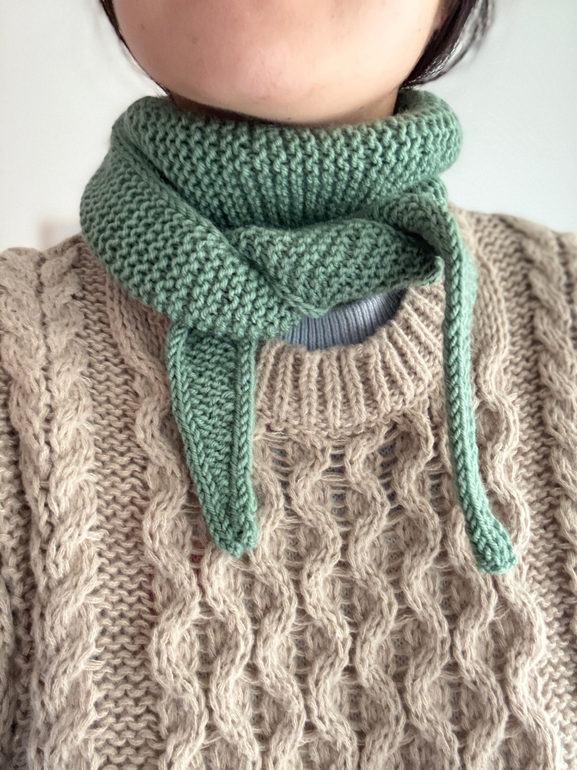 Sophie scarf in sage green