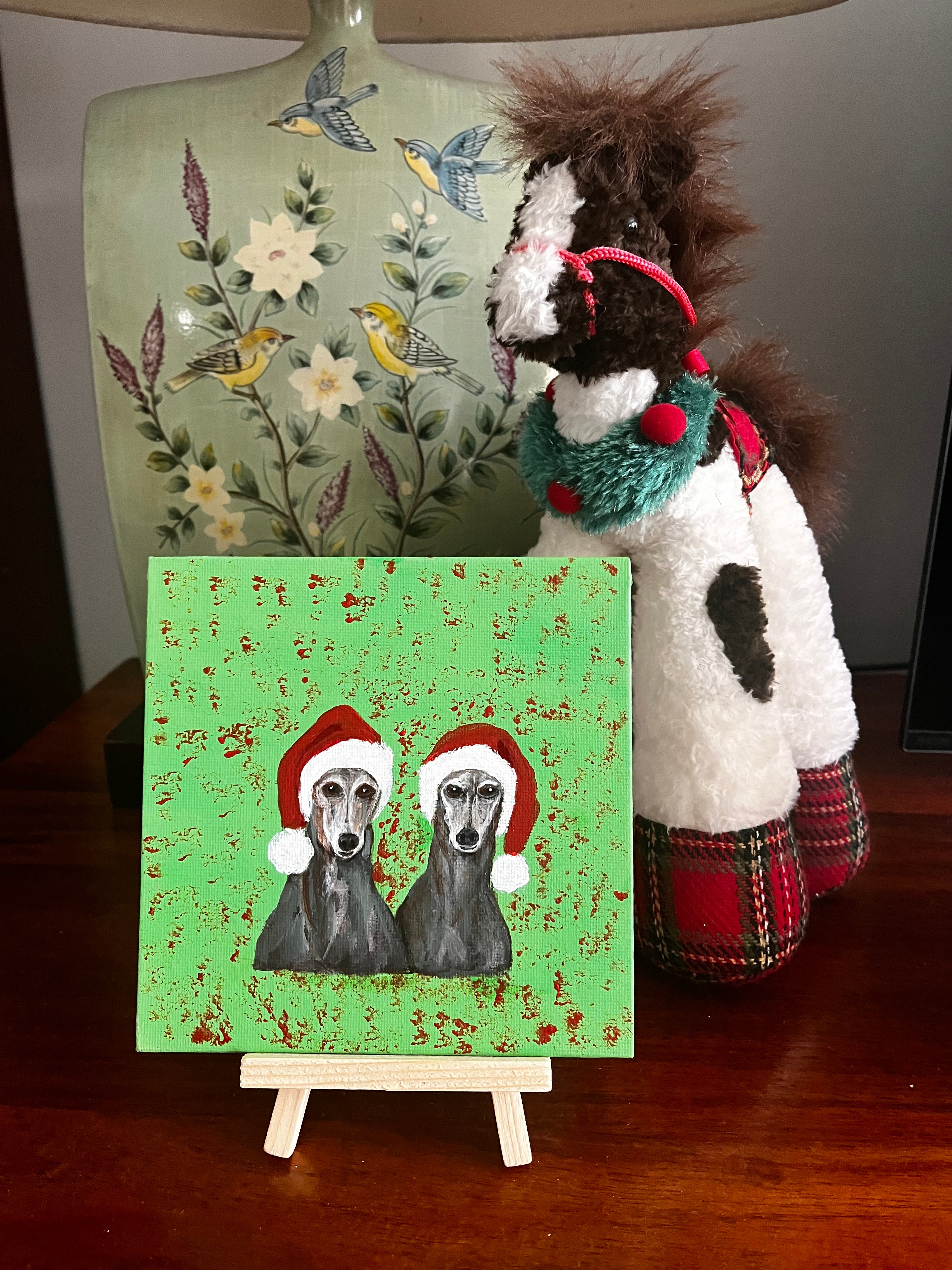 Pets in Christmas Hats