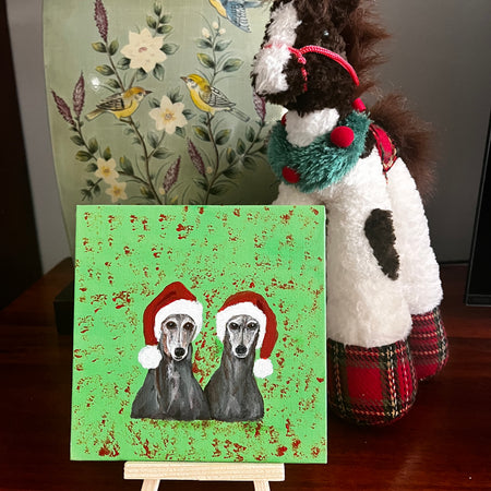 Pets in Christmas Hats