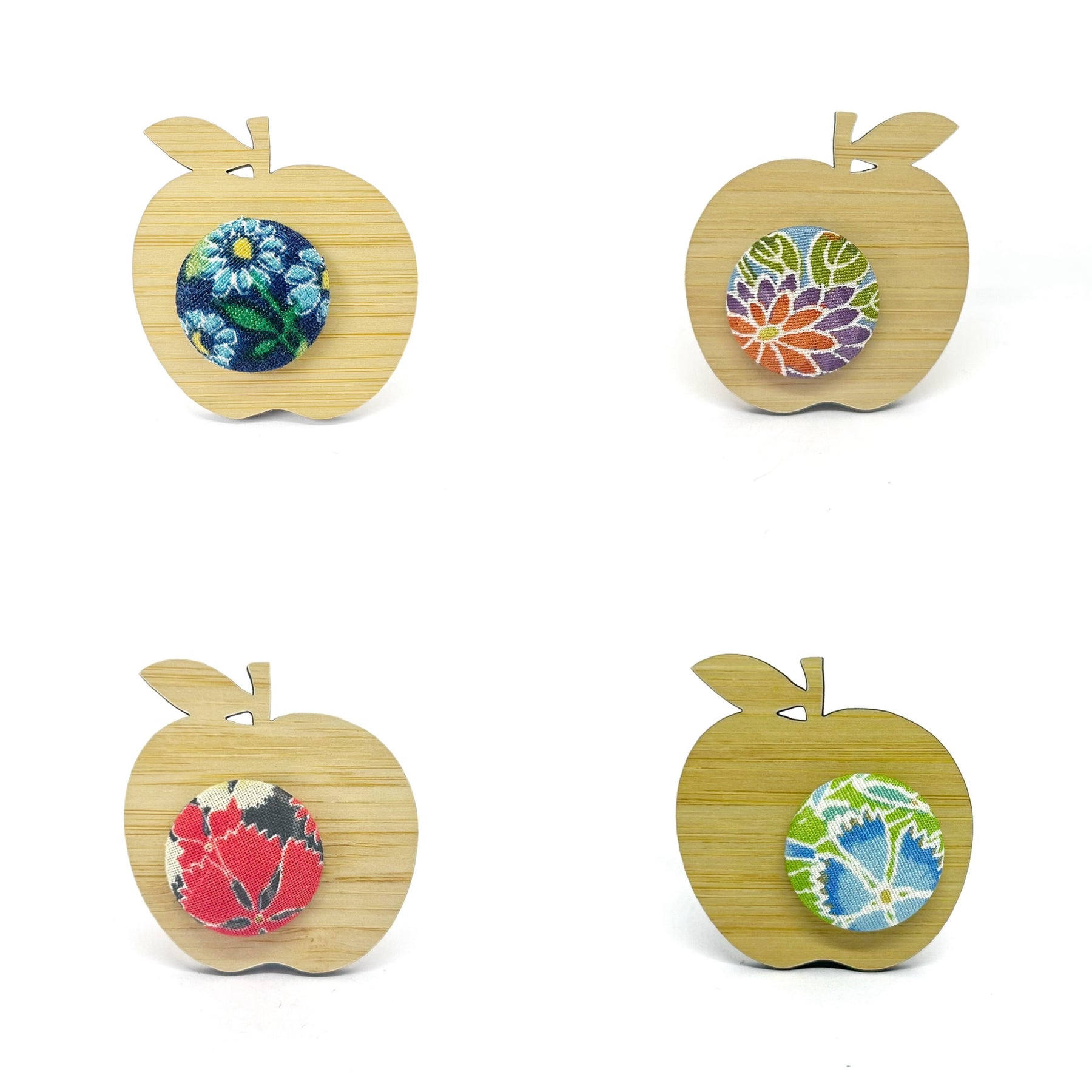 Kimono Apple Brooch