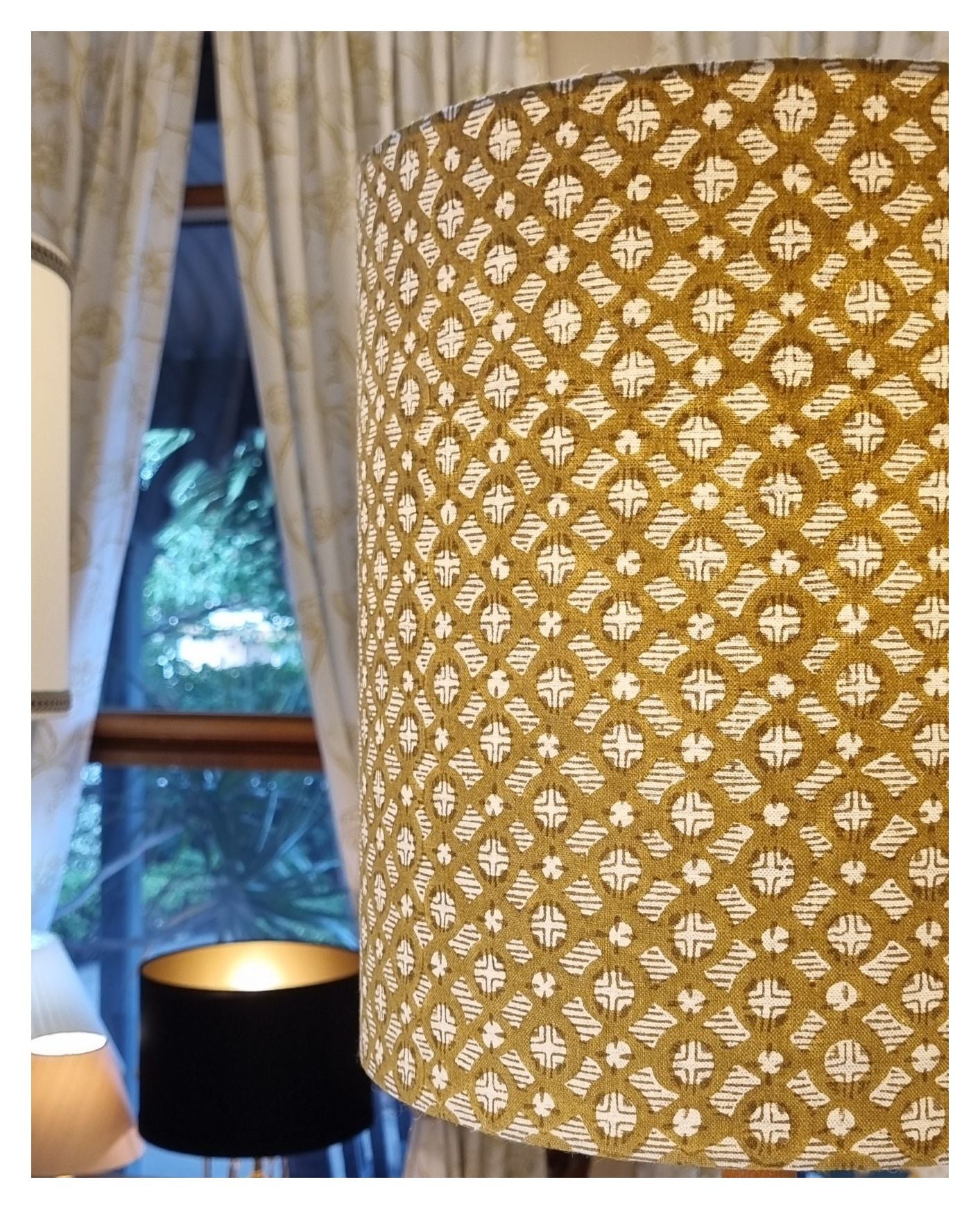 28cm Cylinder Lampshade in Walter G - Shijo fabric