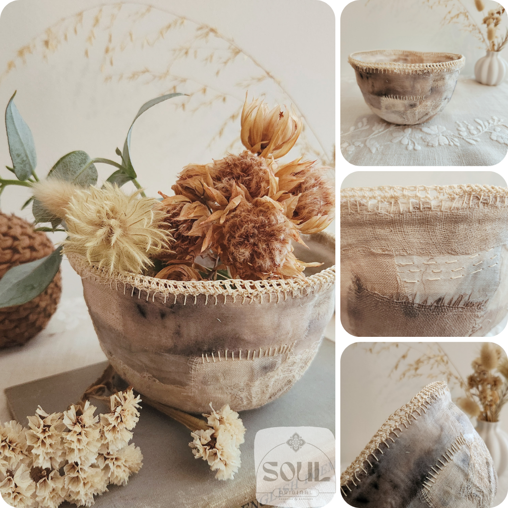Textile Art Bowl – Natural & Earthy (6)
