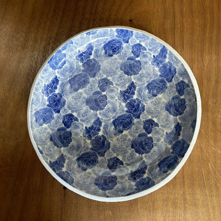 Misty Blues Ceramic Serving Bowl