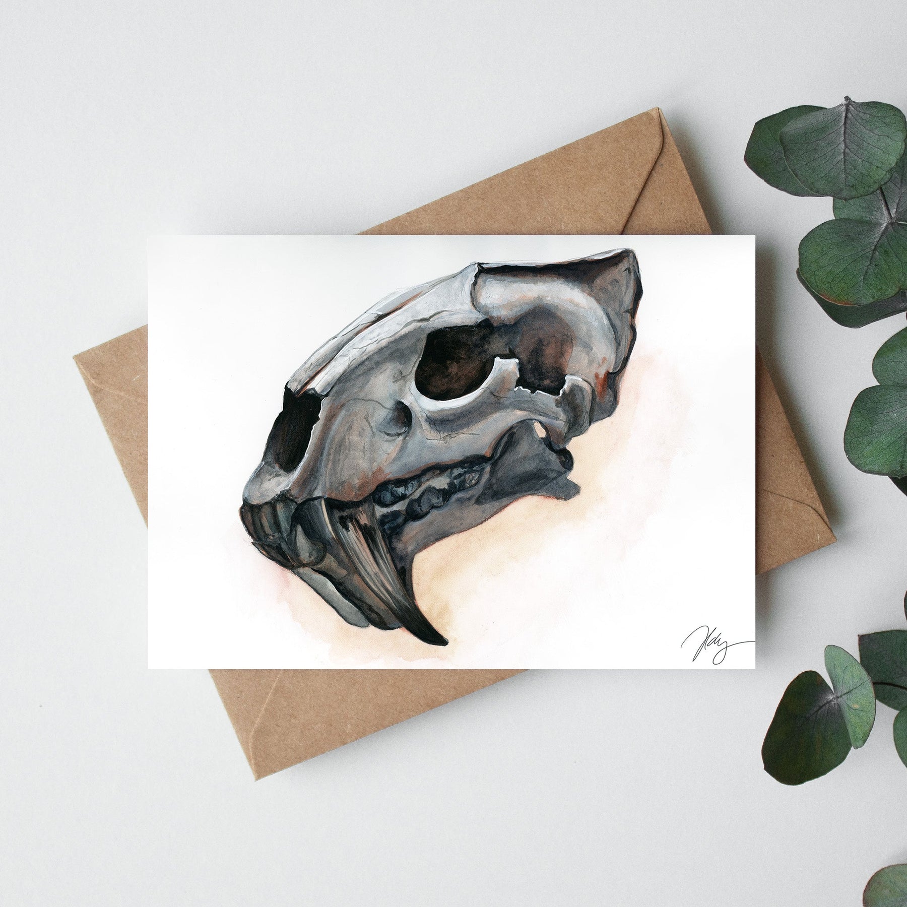 Big Cats | Watercolour Animal Art | Greeting card