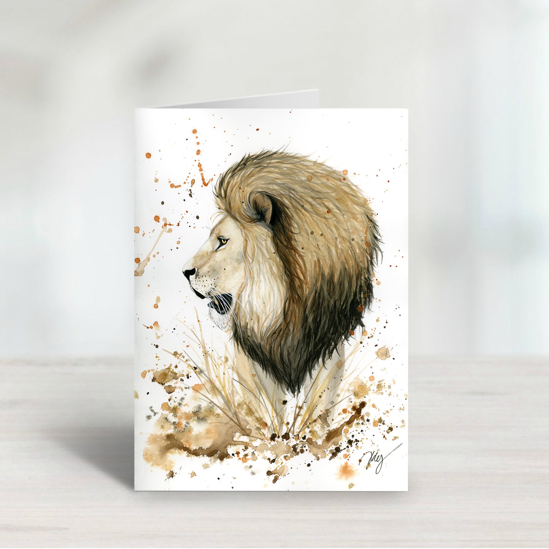 Big Cats | Watercolour Animal Art | Greeting card