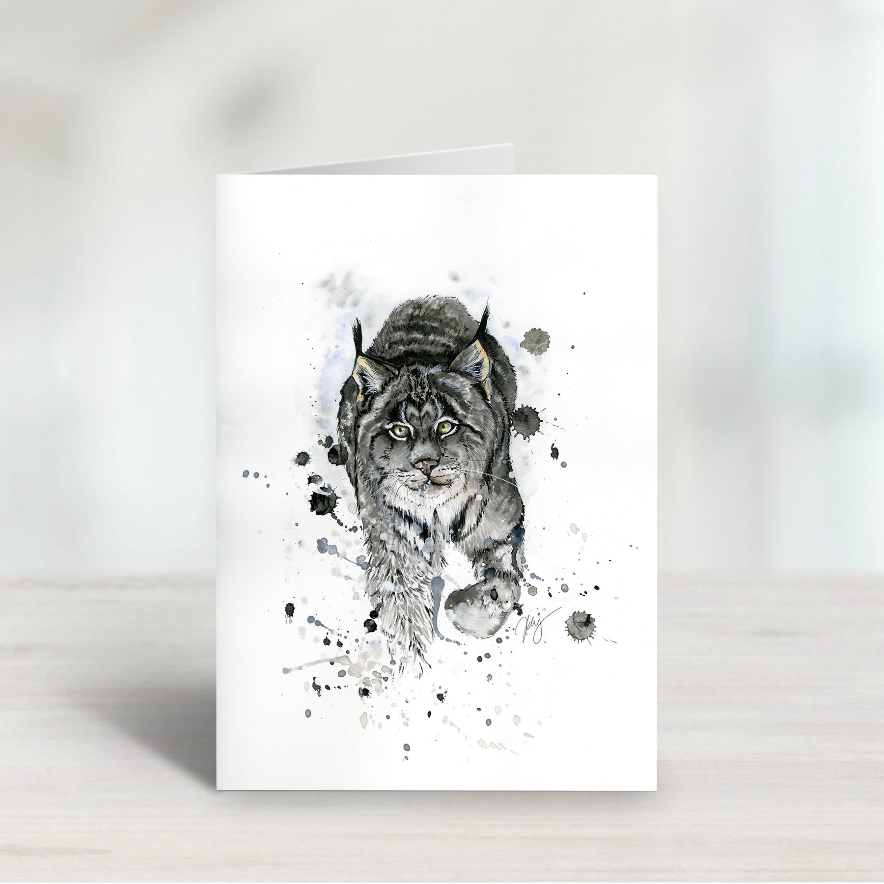 Big Cats | Watercolour Animal Art | Greeting card