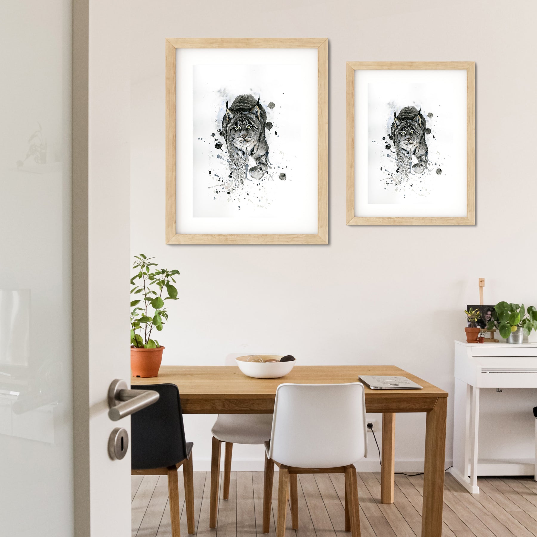 Lynx Watercolor Animal Print | Wildlife Illustration | Wall Art