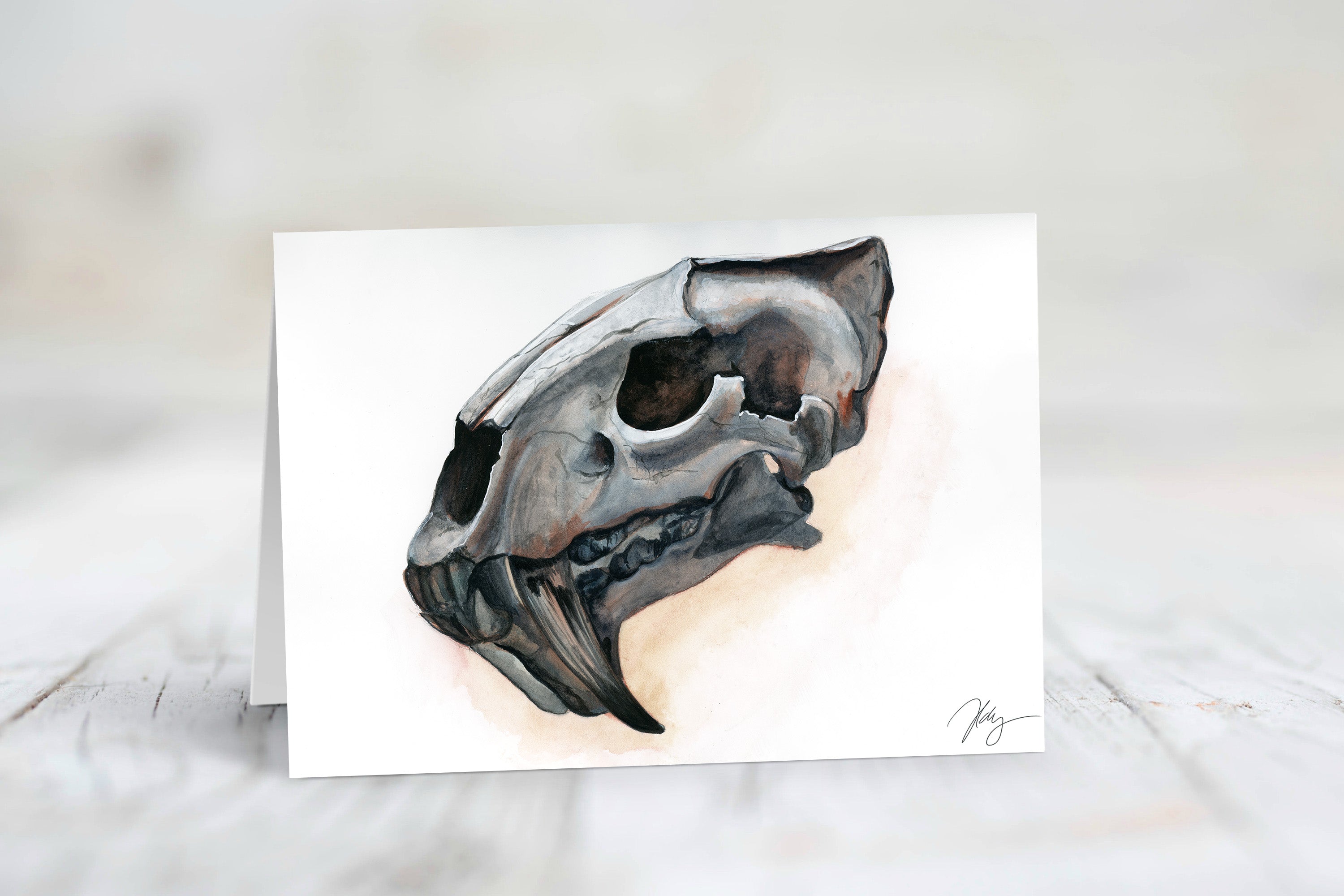 Big Cats | Watercolour Animal Art | Greeting card