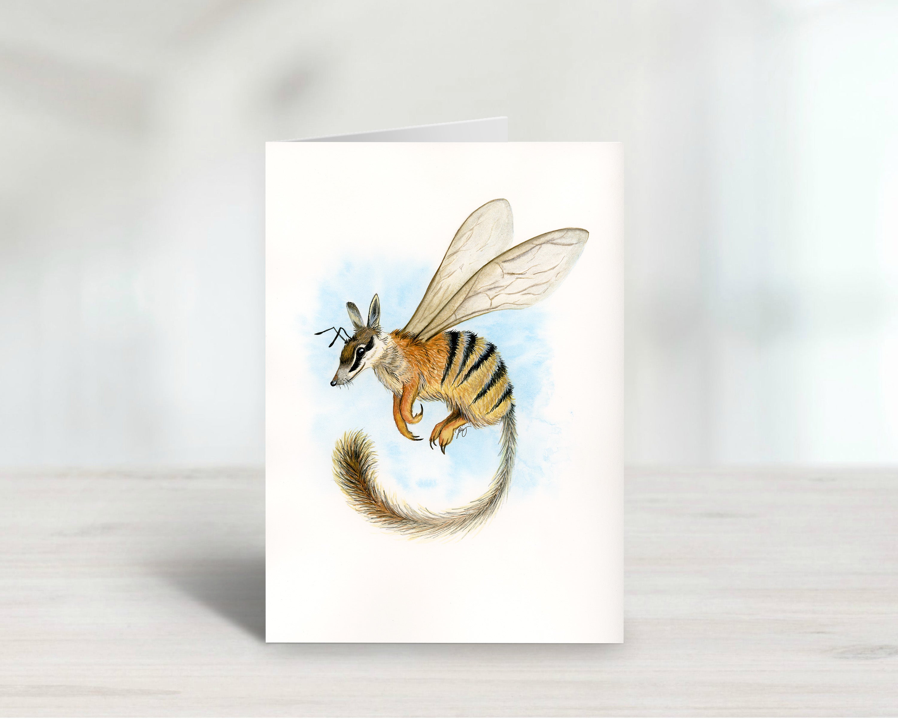 Numbee| Watercolour Animal Art | Greeting card