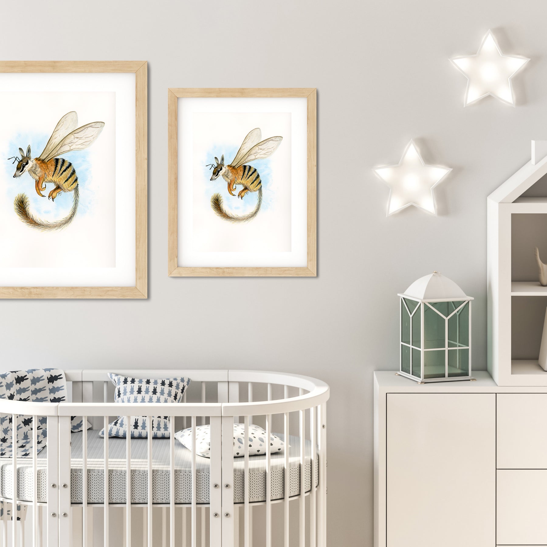 Numbee Watercolor Animal Print | Wildlife Illustration | Wall Art | Fantasy Art