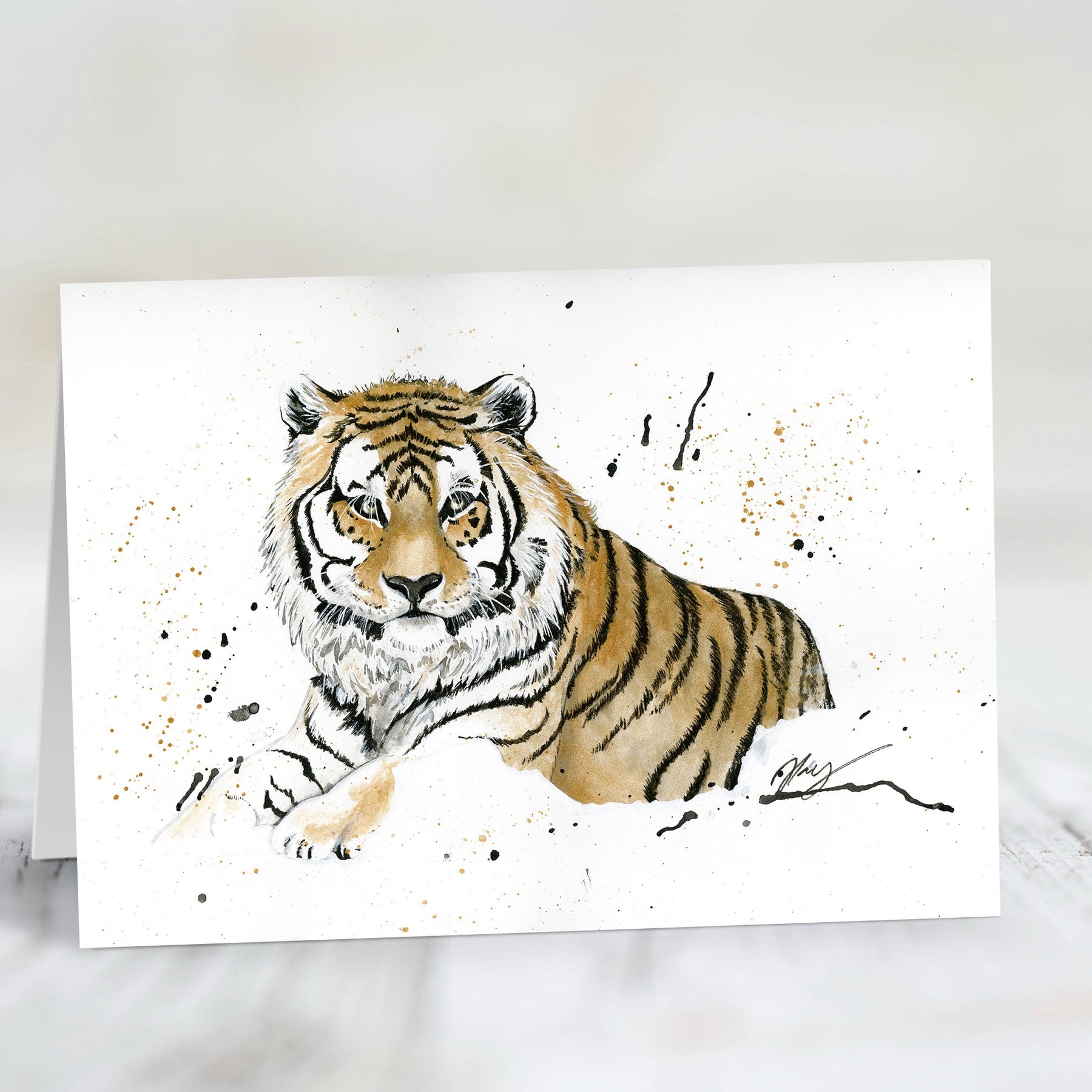 Big Cats | Watercolour Animal Art | Greeting card