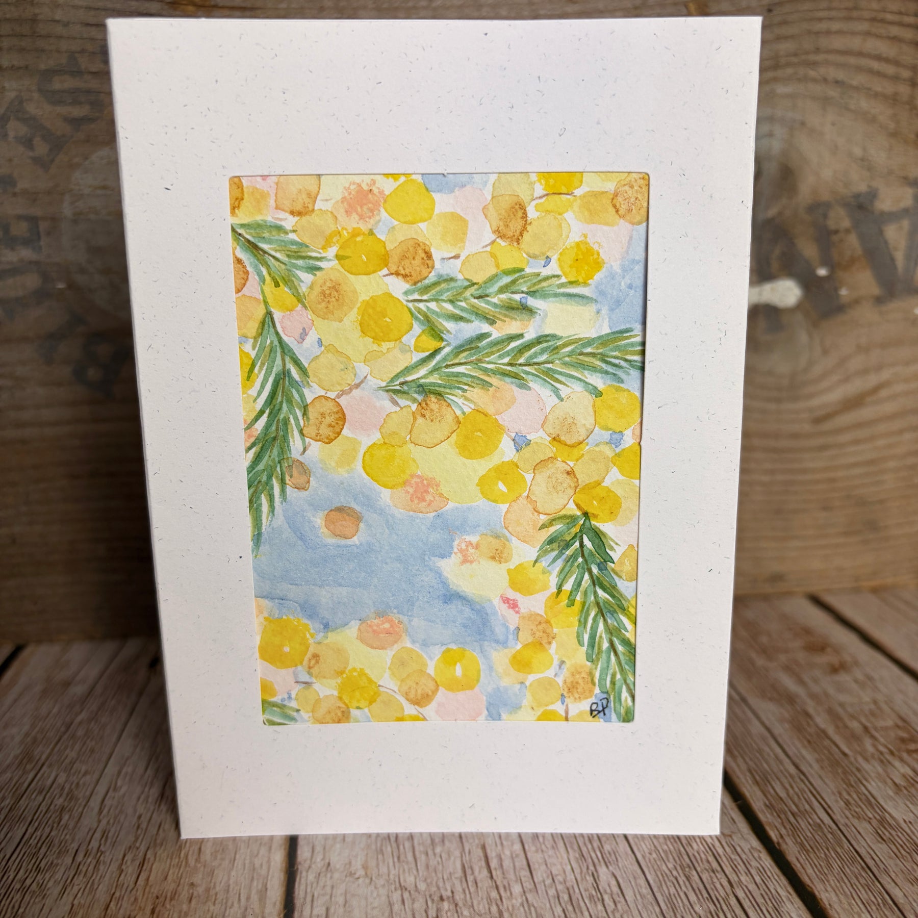 Original Hand-Painted Greeting Card I Wattle Collection