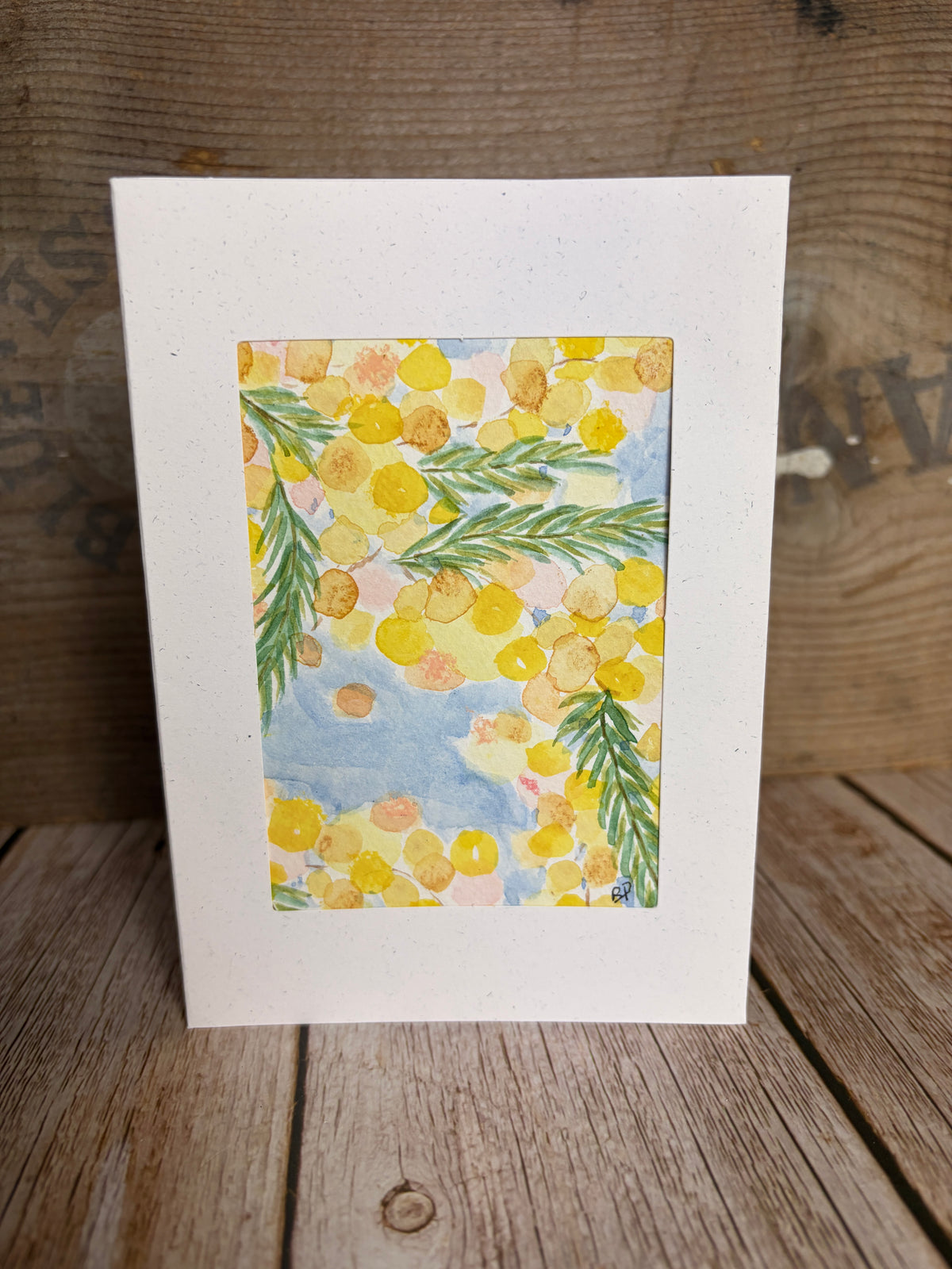 Original Hand-Painted Greeting Card I Wattle Collection