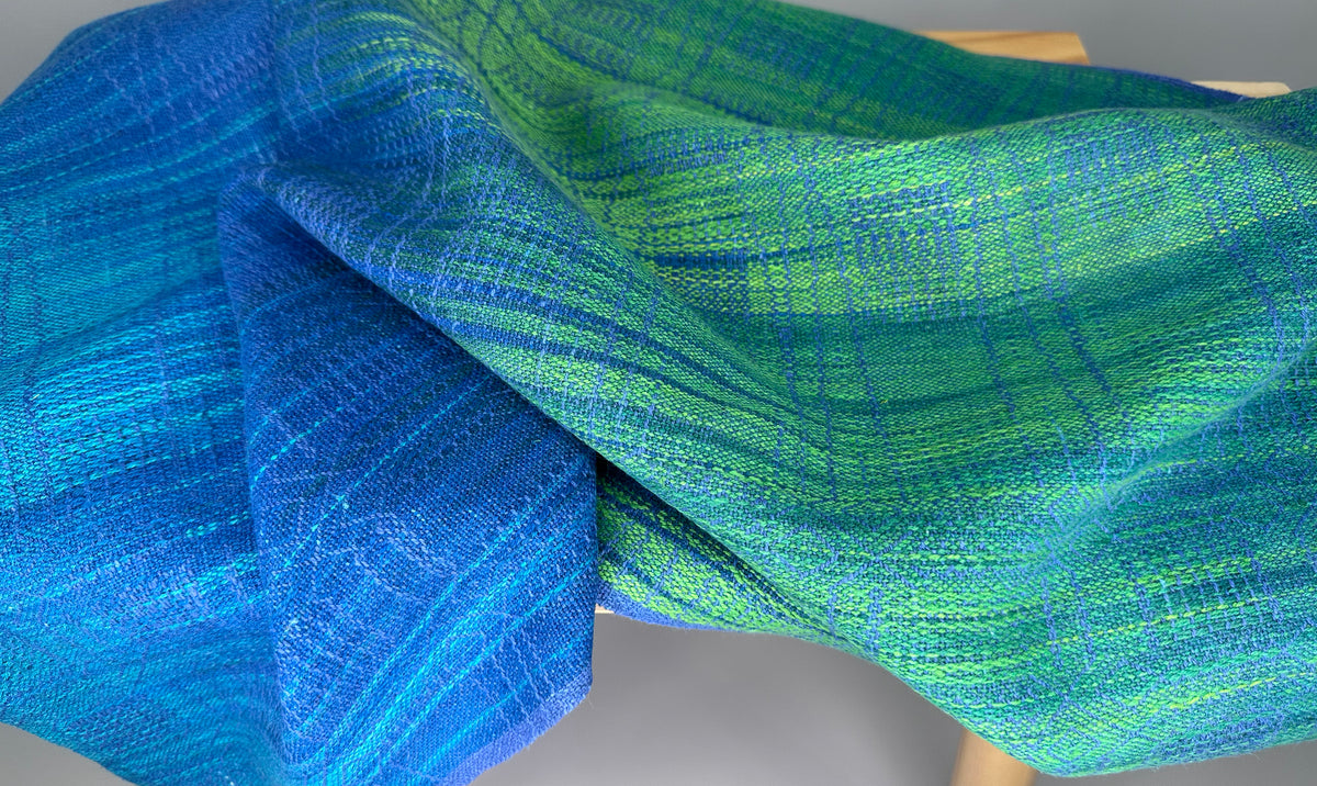 Hand-Dyed and Handwoven Linen/Cotton Tea Towels