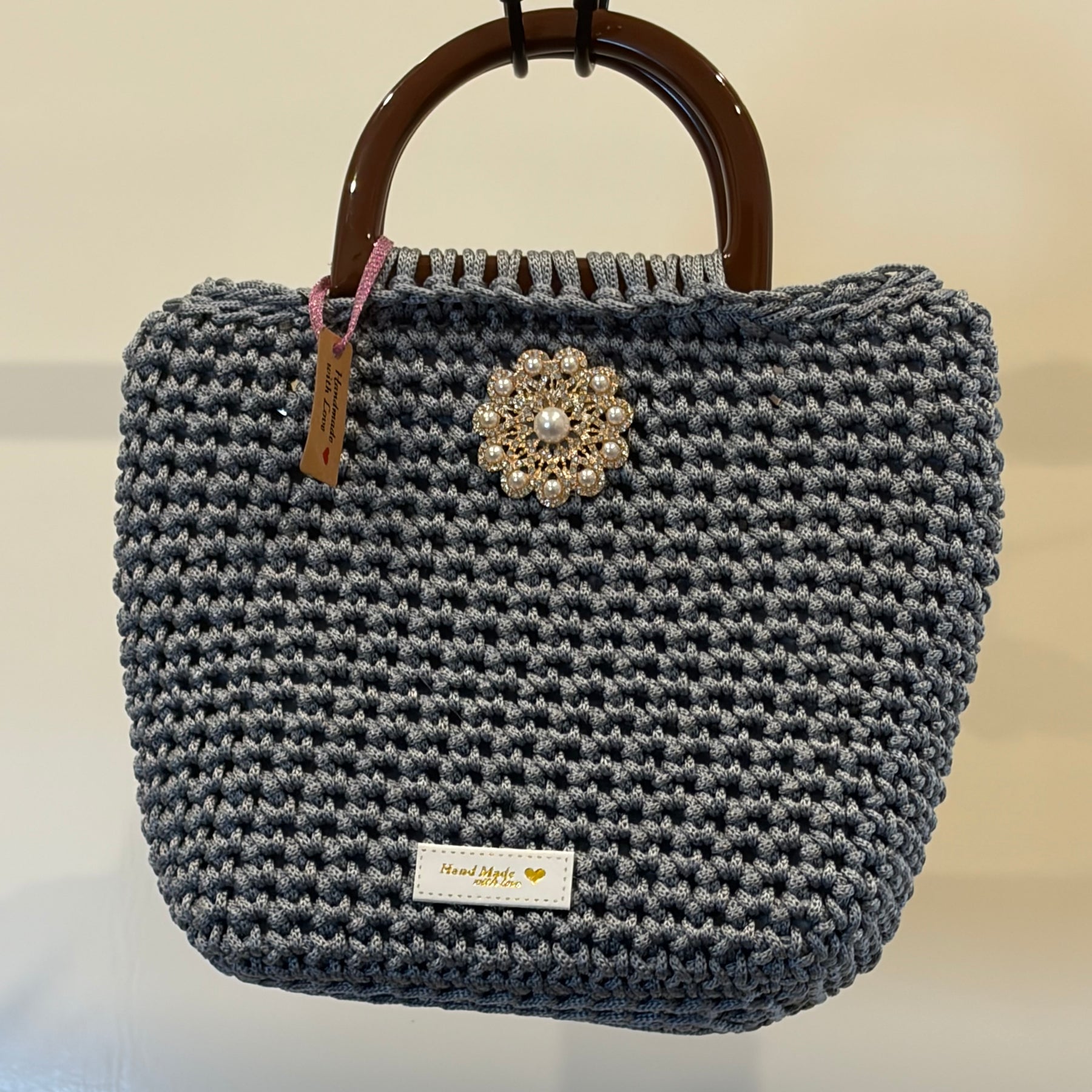 No 8 Night Out Crocheted Mini Blue