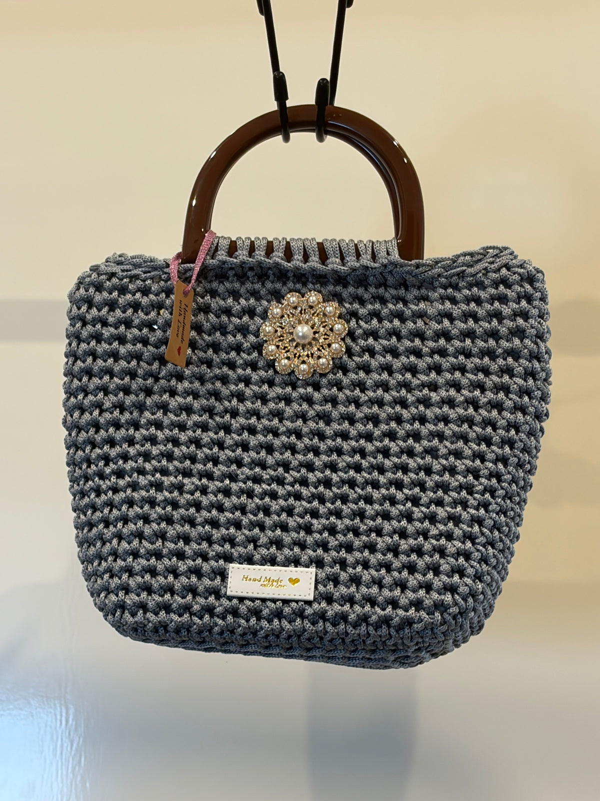 No 8 Night Out Crocheted Mini Blue