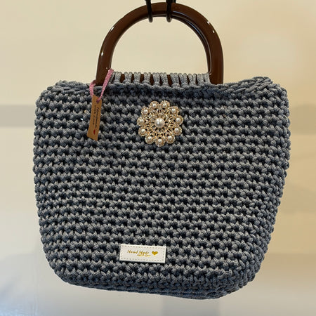 No 8 Night Out Crocheted Mini Blue