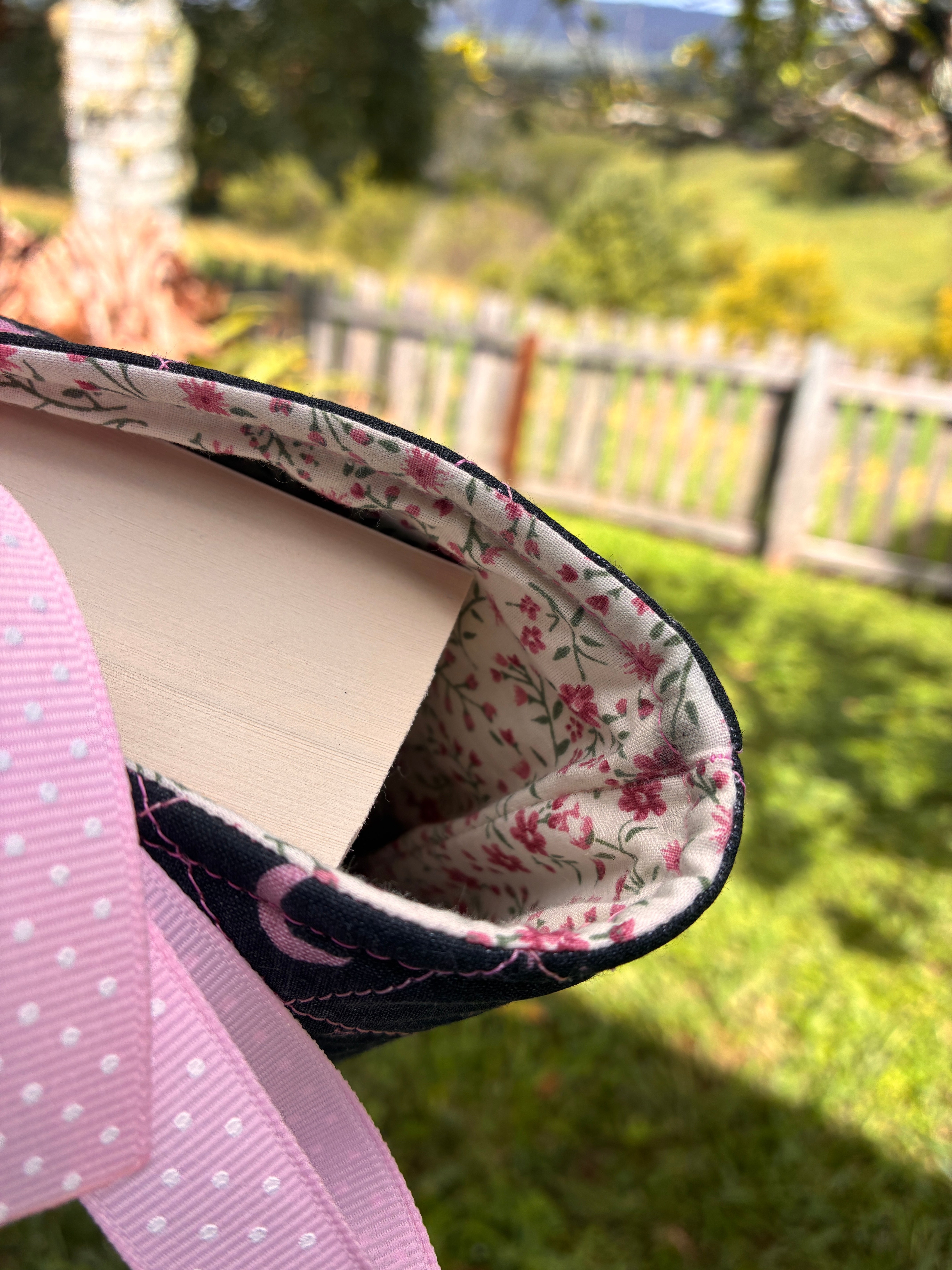 Large Book Sleeve (Black & Pink Celestial)