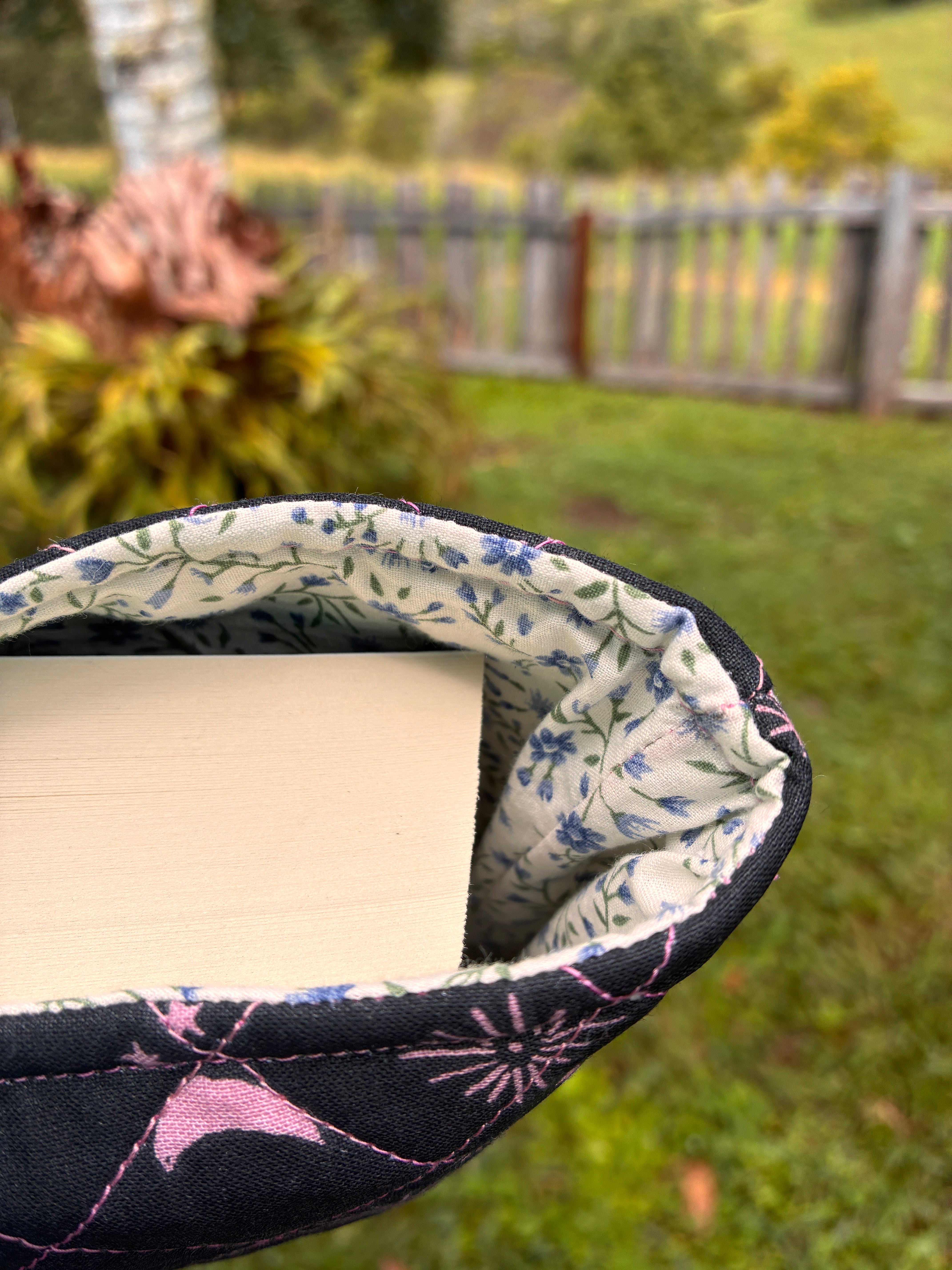Large Book Sleeve (Black & Pink Celestial)