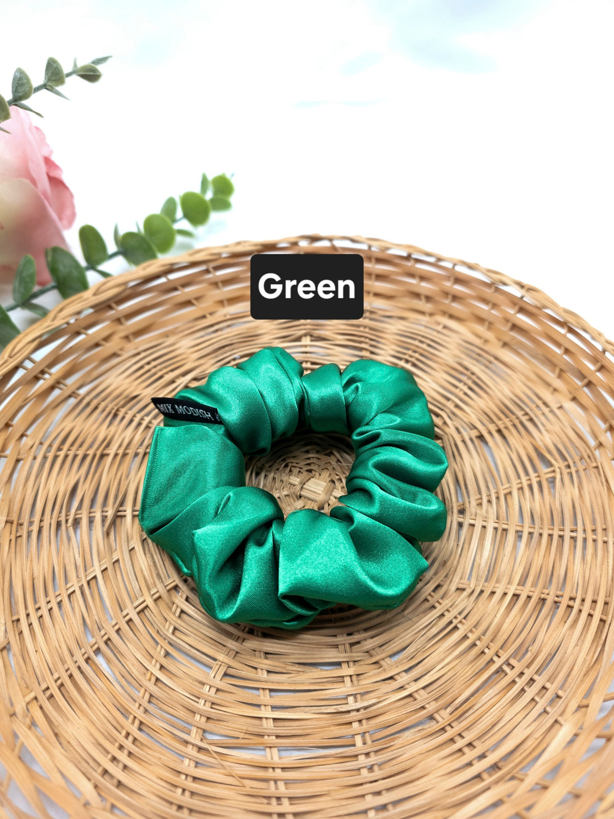 Regular Satin Scrunchies, Handmade Hair Ties, Ponytail Bands