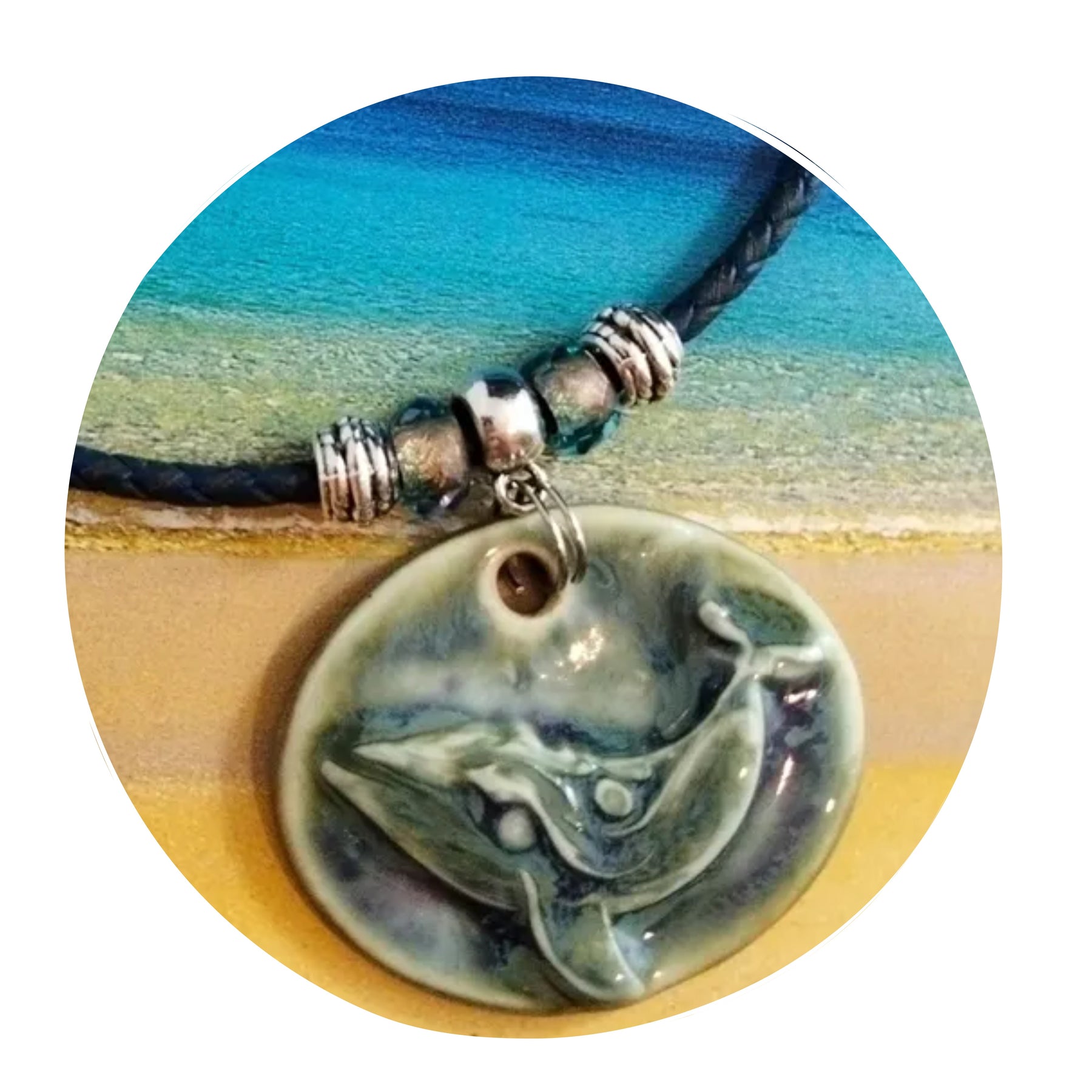 WHALE CERAMIC NECKLACE