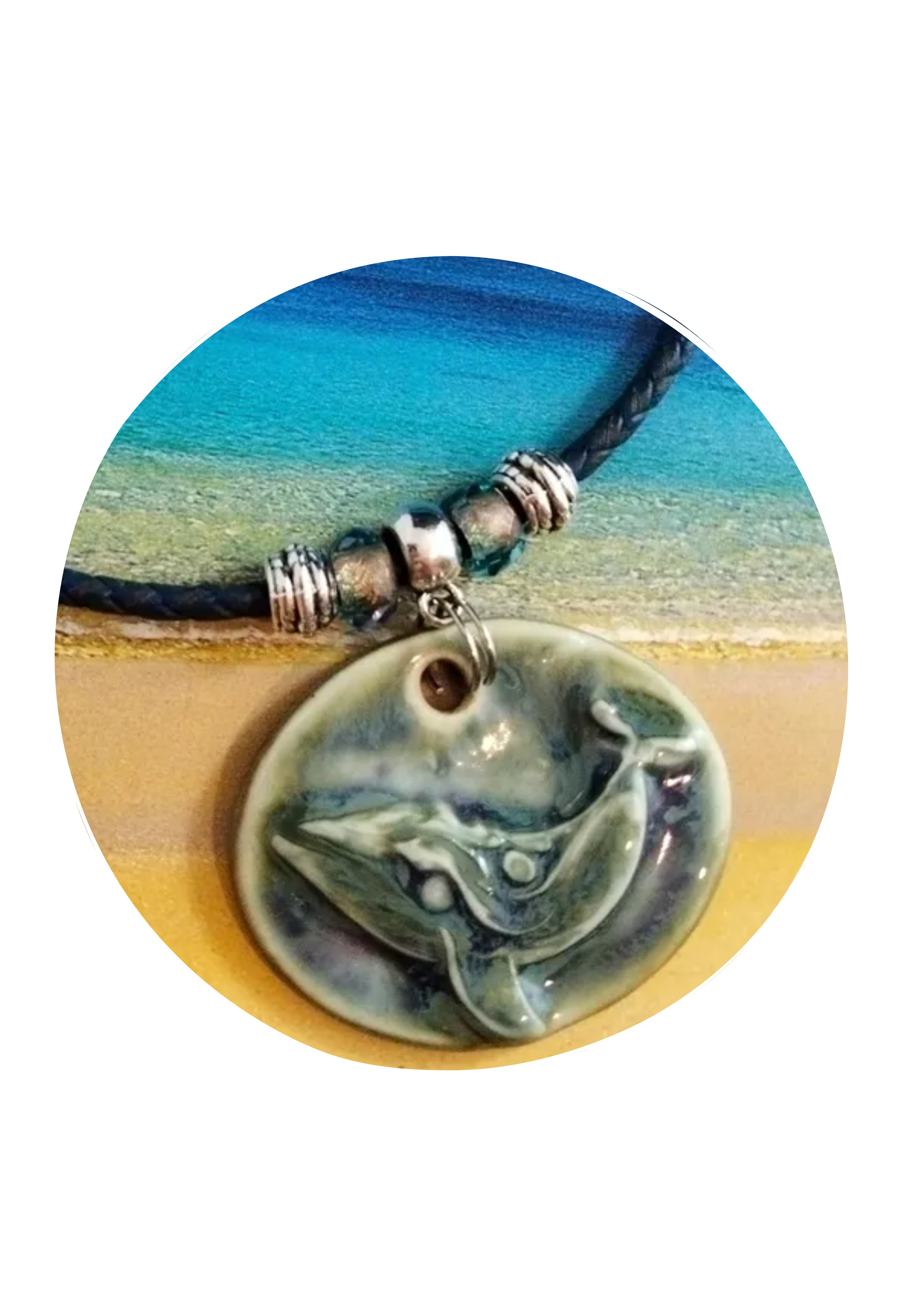 WHALE CERAMIC NECKLACE