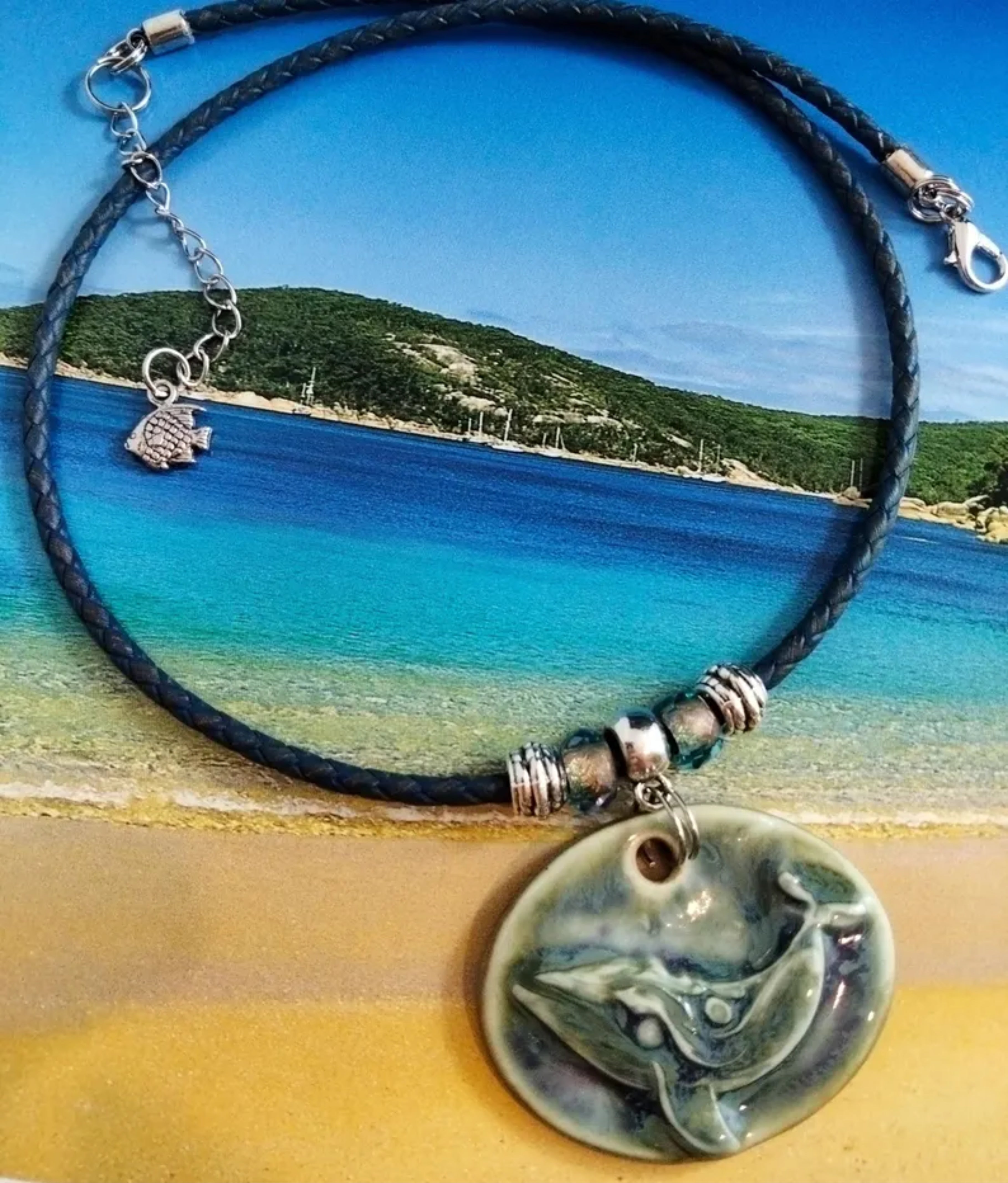 WHALE CERAMIC NECKLACE