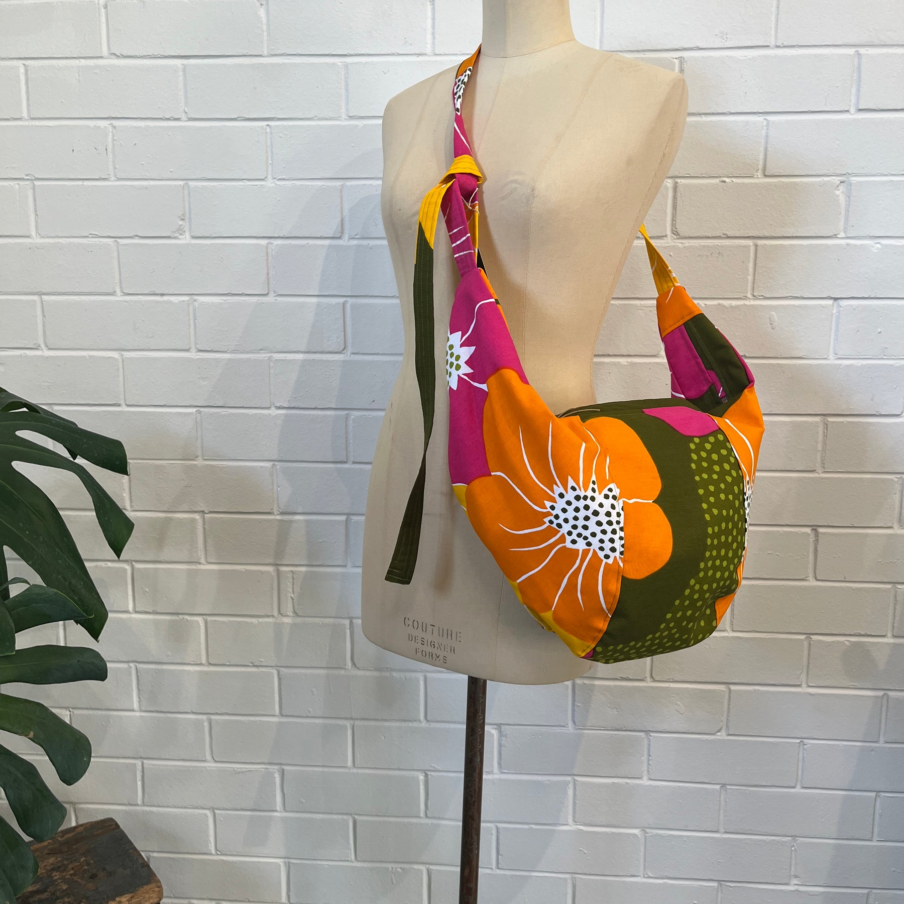 gorgeous vintage fabric EMILY bag - violetclothing - free postage