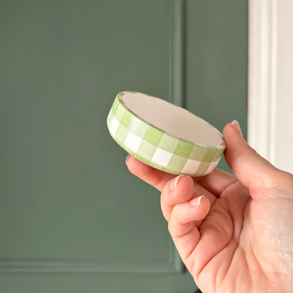 Decoupaged mini ring bowl