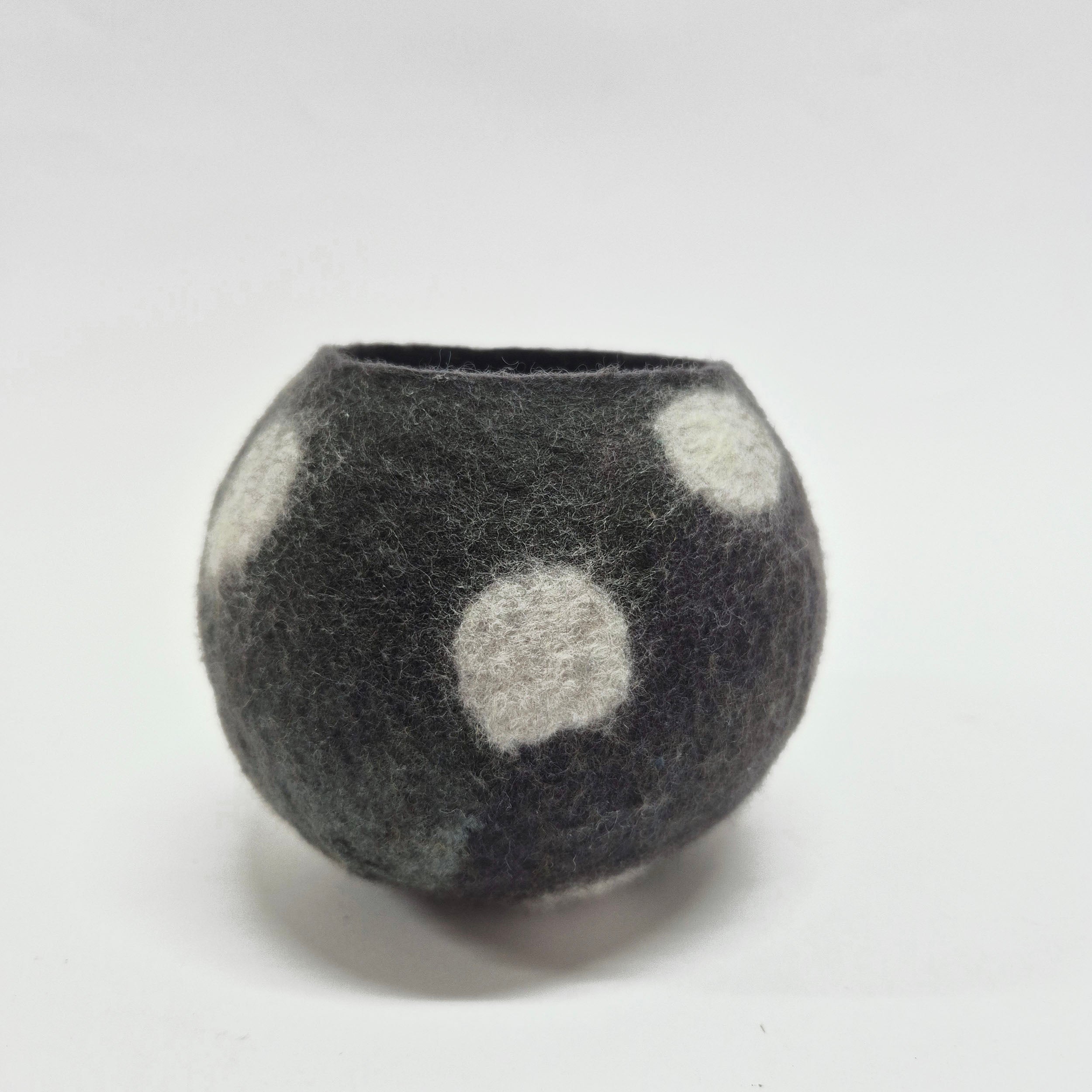 Modern Textile Art Vase - Felt Vessel