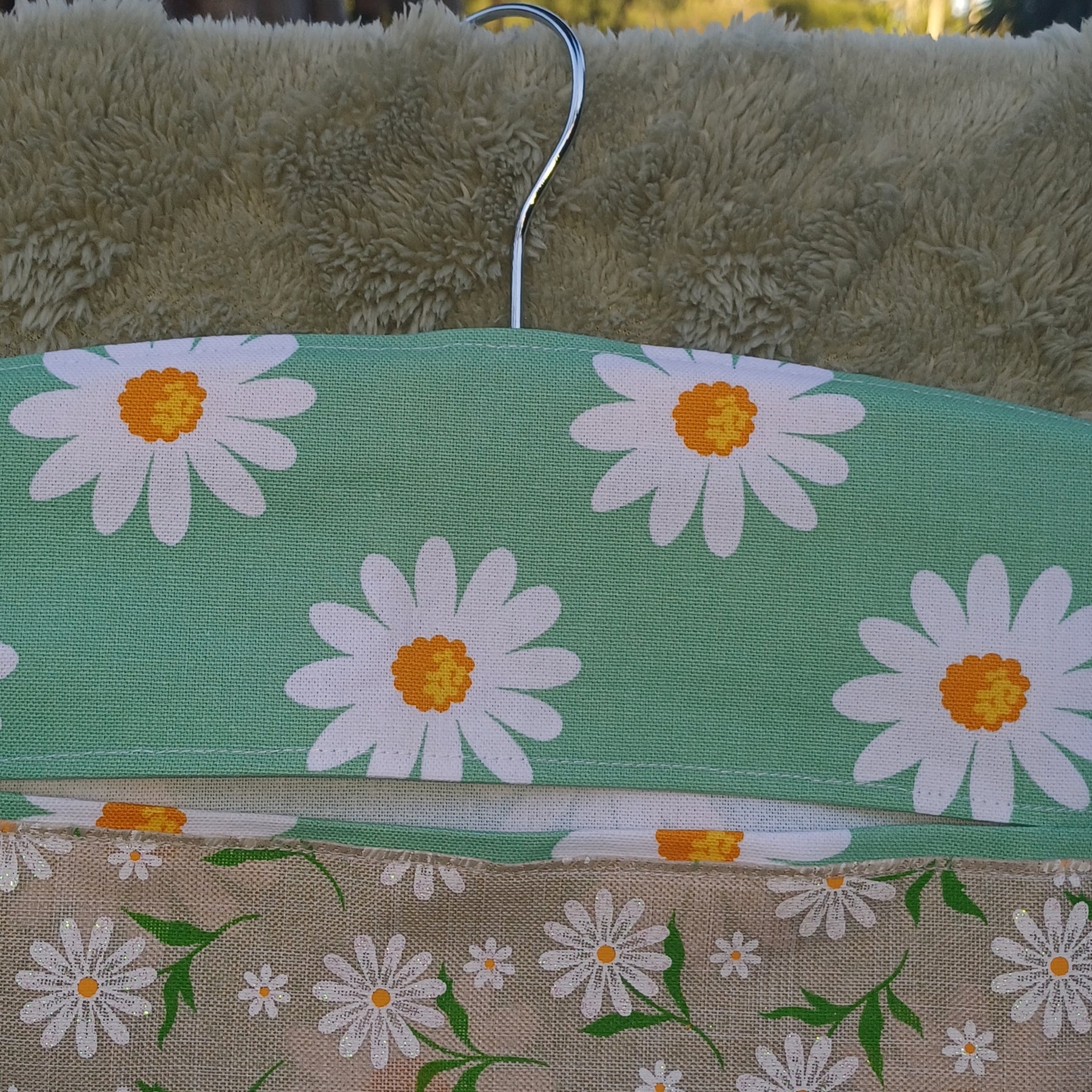 Peg Bag - Green Daisy Design
