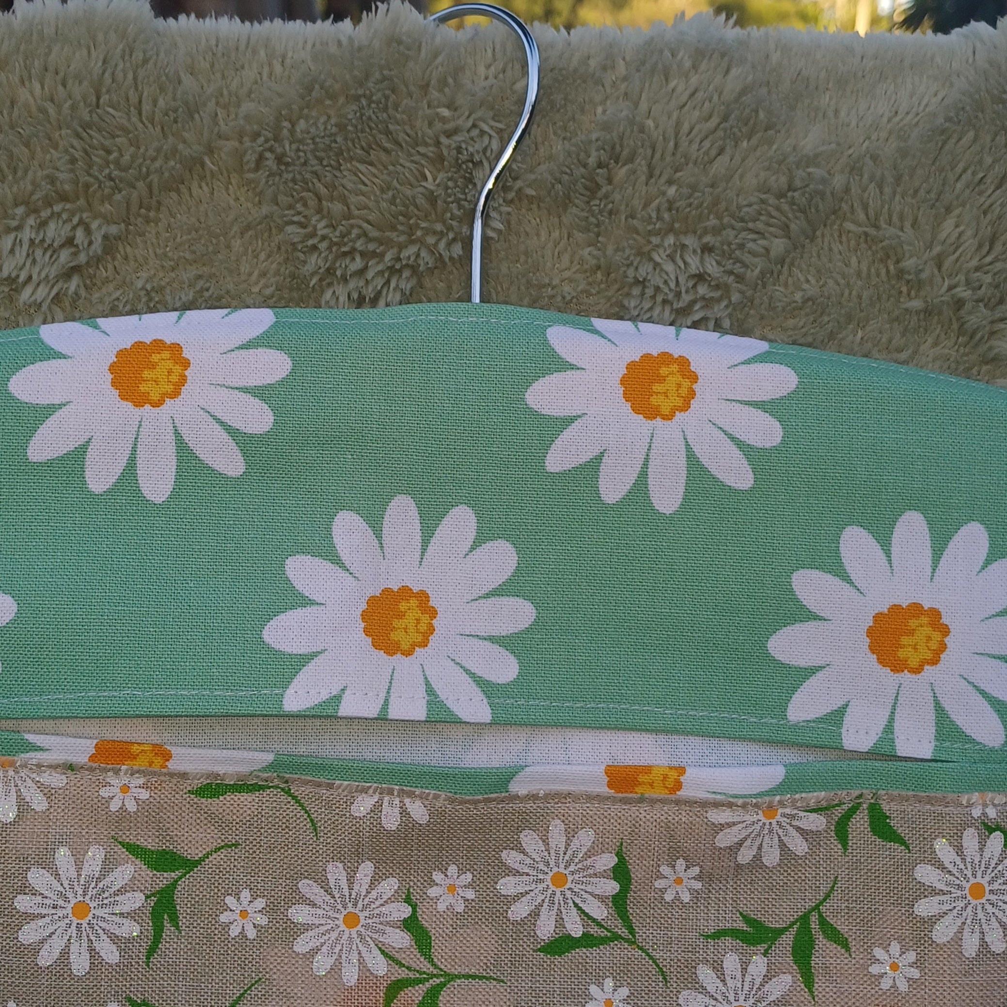 Peg Bag - Green Daisy Design