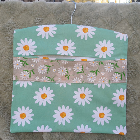 Peg Bag - Green Daisy Design