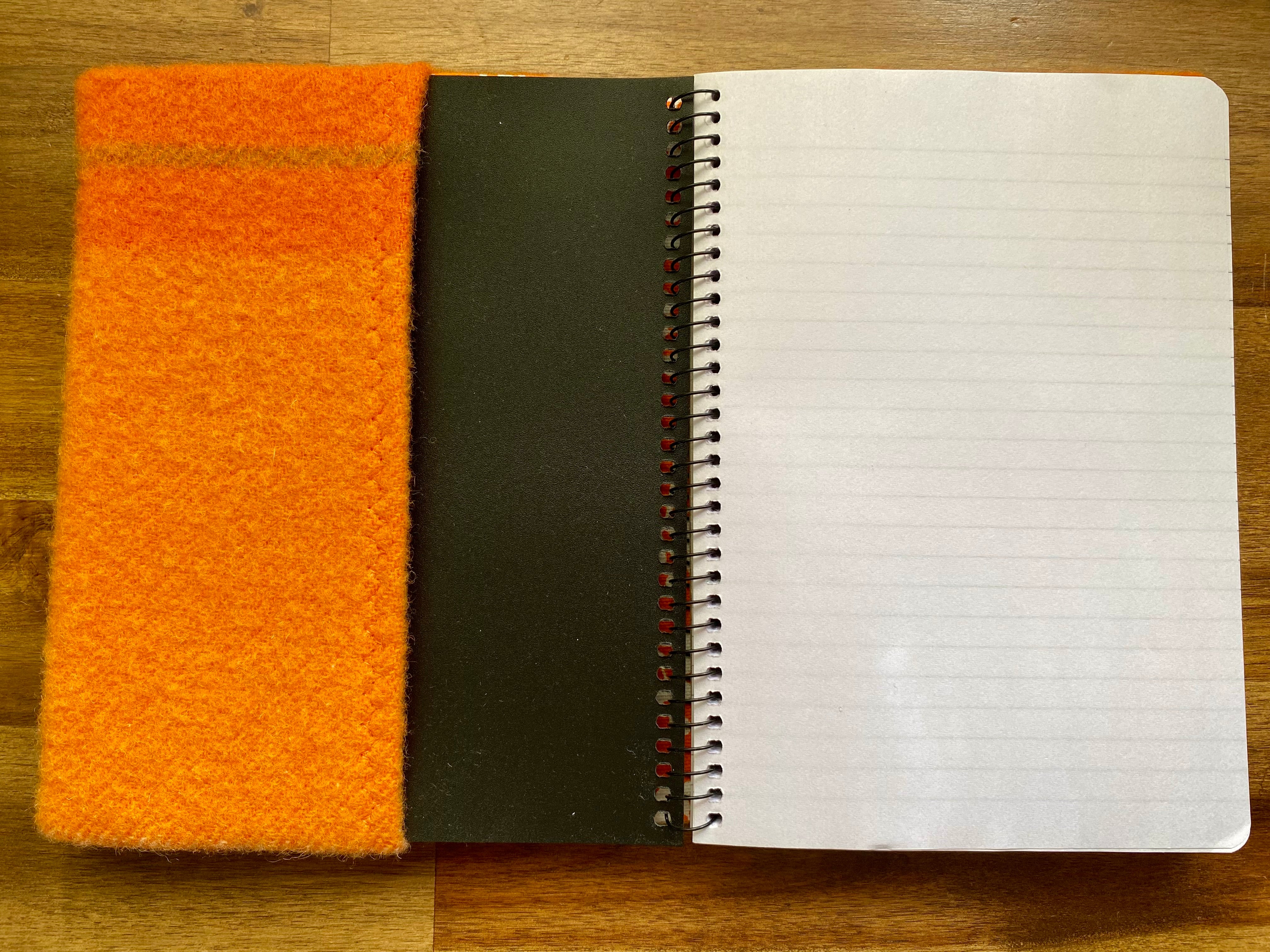 A5 Upcycled Notebook Kombi - Orange