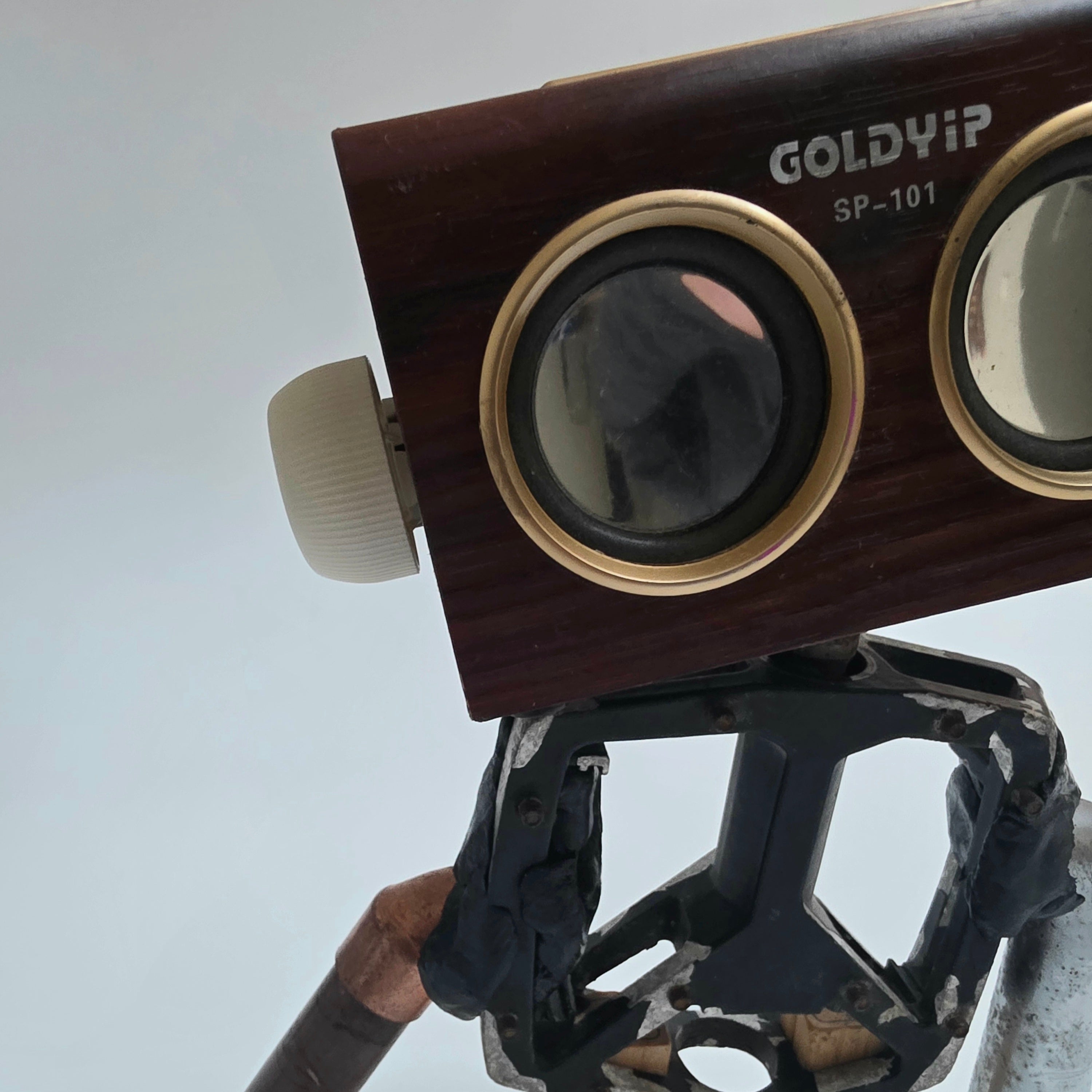 Remade, Reimagined: Goldie Oldie – Upcycled Robot Sculpture