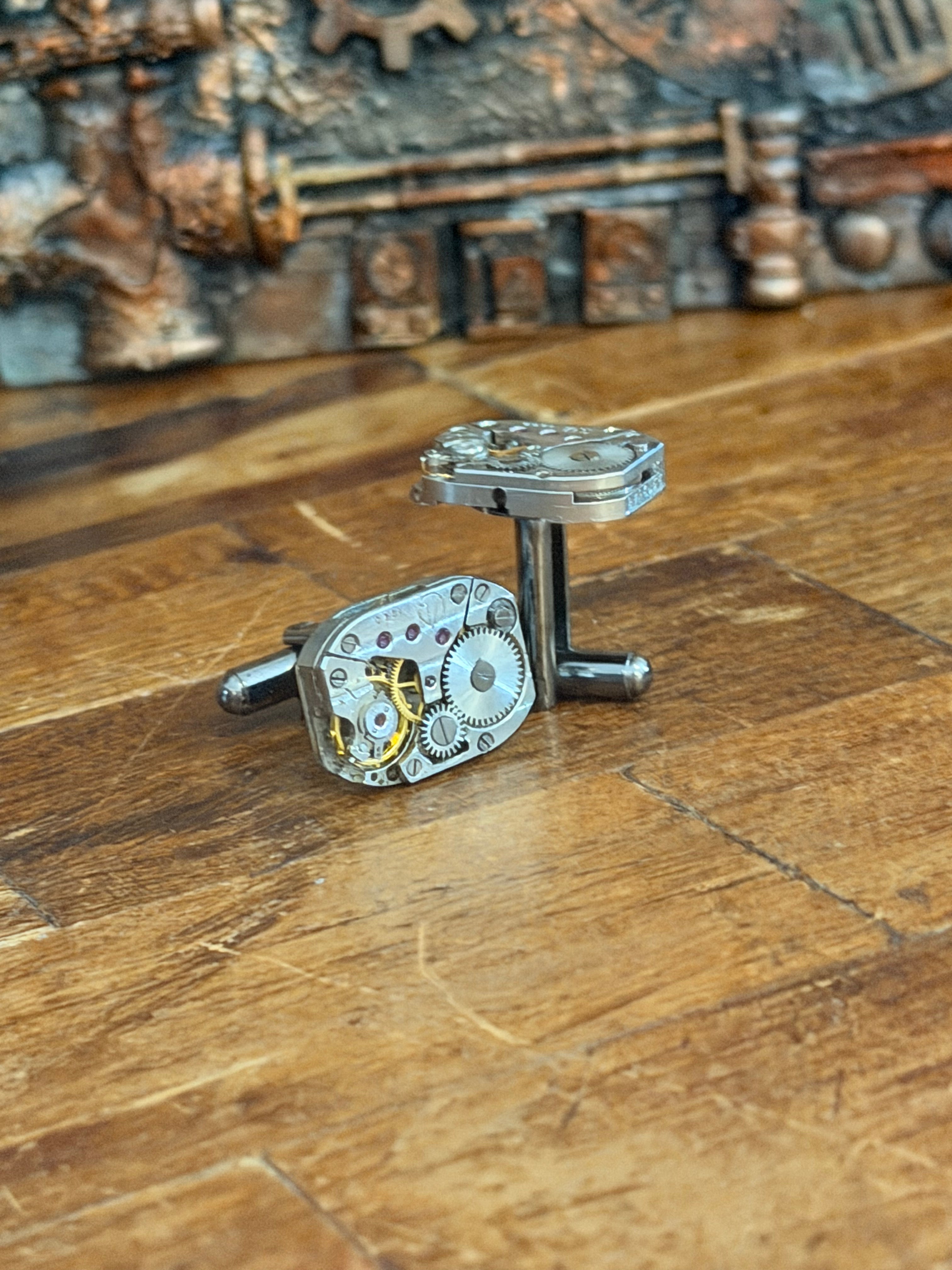 Steampunk Watch Movement Cufflinks