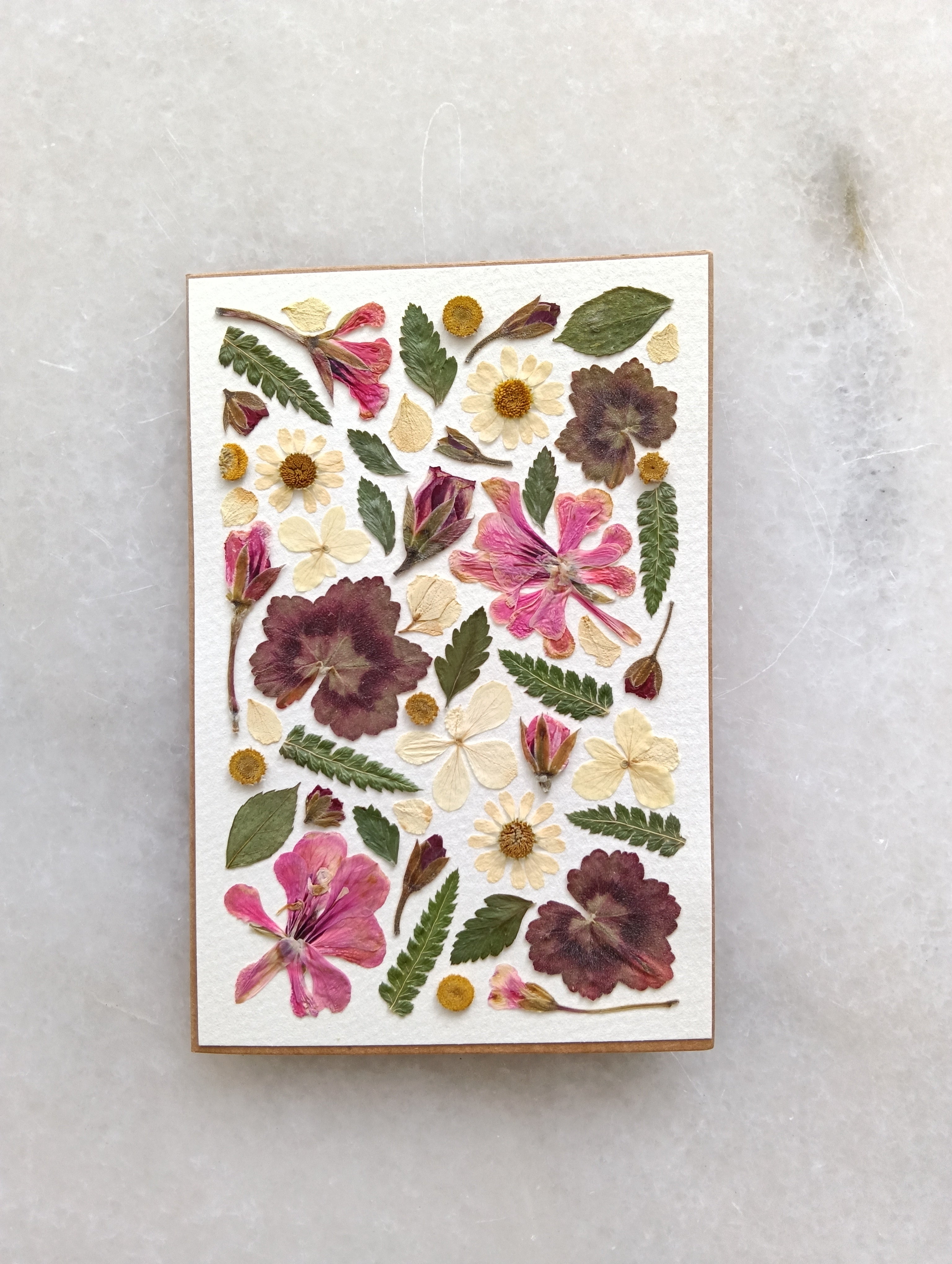 Garden Mosaic | Pressed Flower Handmade Card