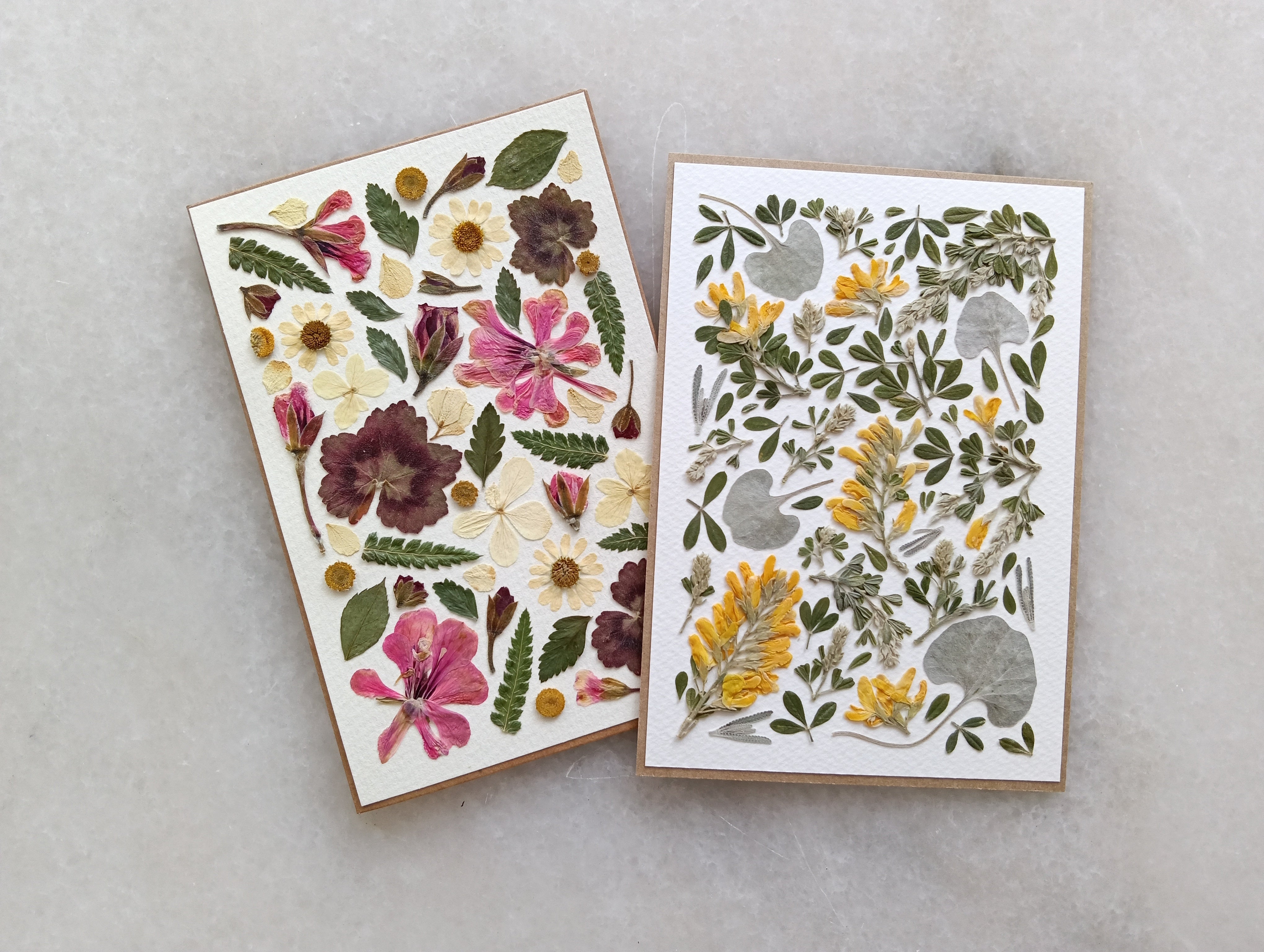 Garden Mosaic | Pressed Flower Handmade Card