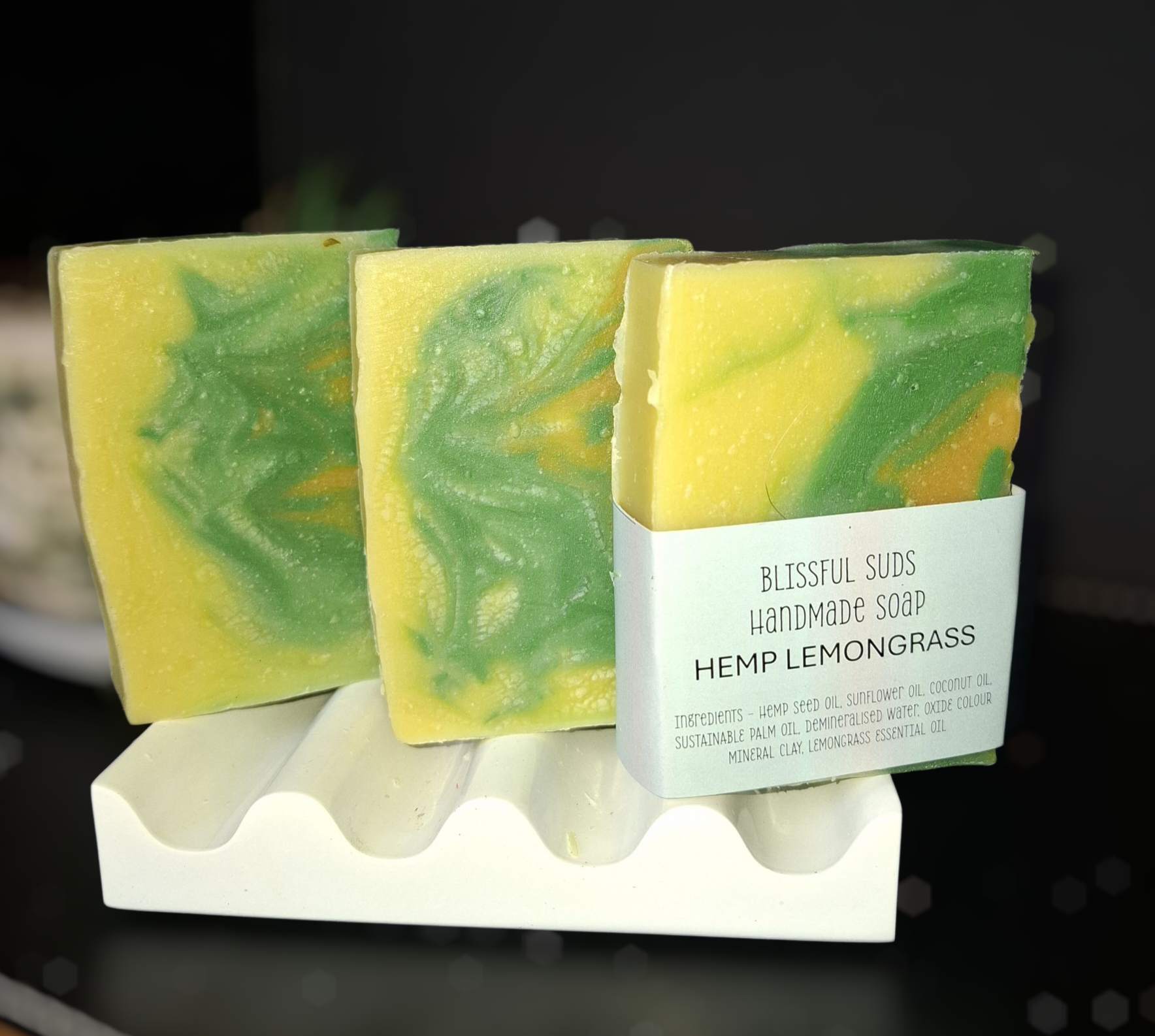 4 x Assorted Bulk Pack of Fragrance Full Size (130g each) Handmade Soapbars