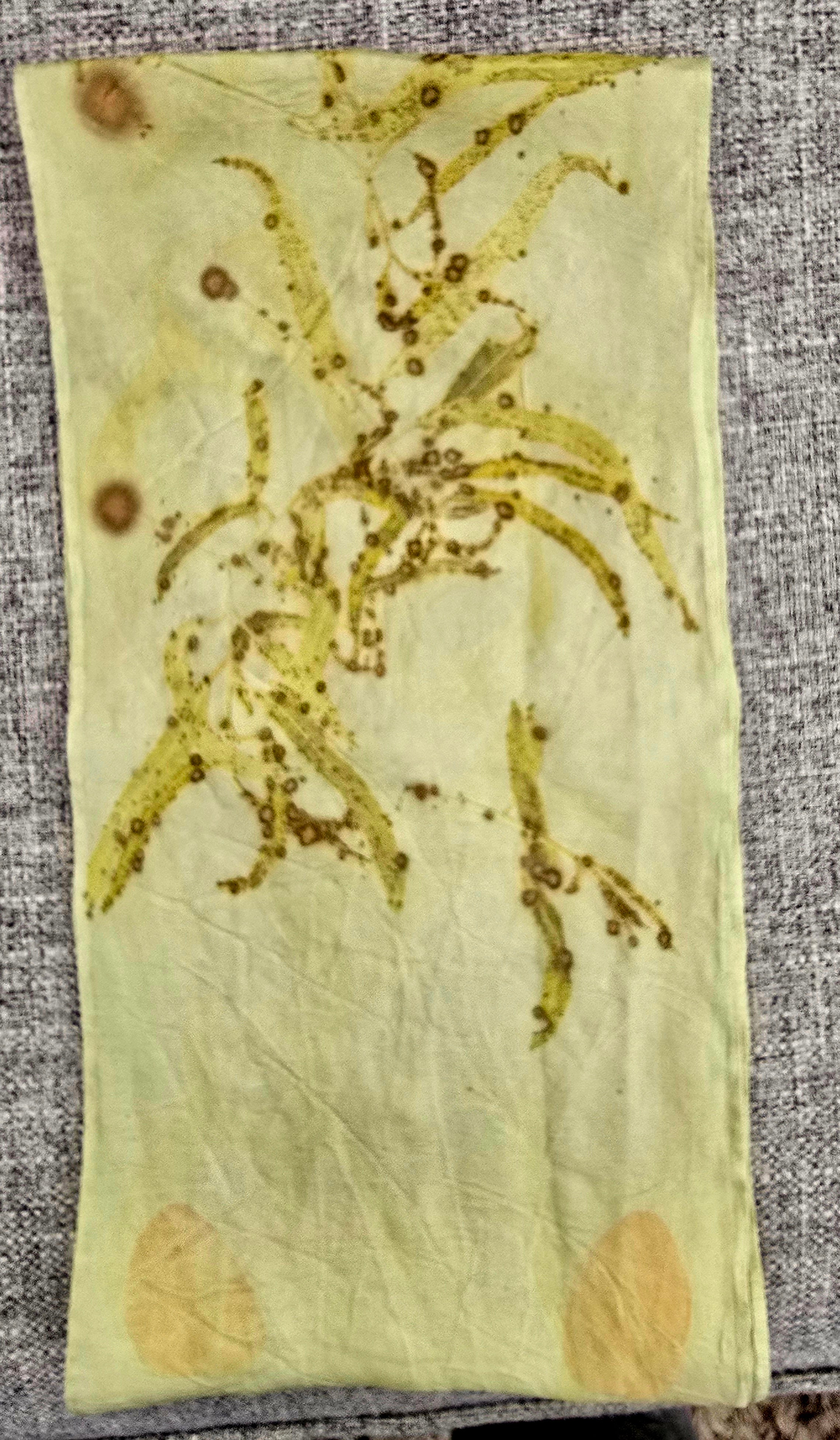 Eco Printed Silk Scarf