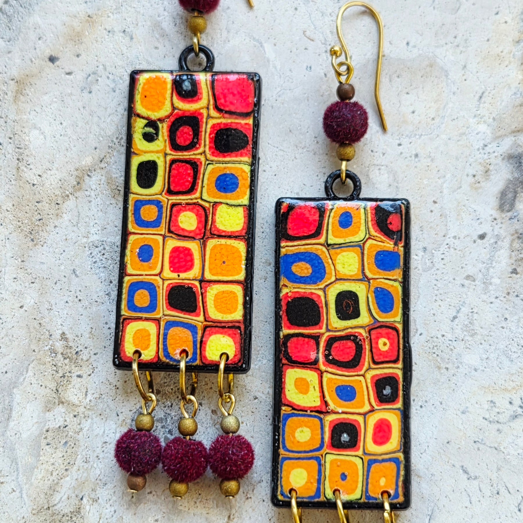 Cane Mosaic Earrings