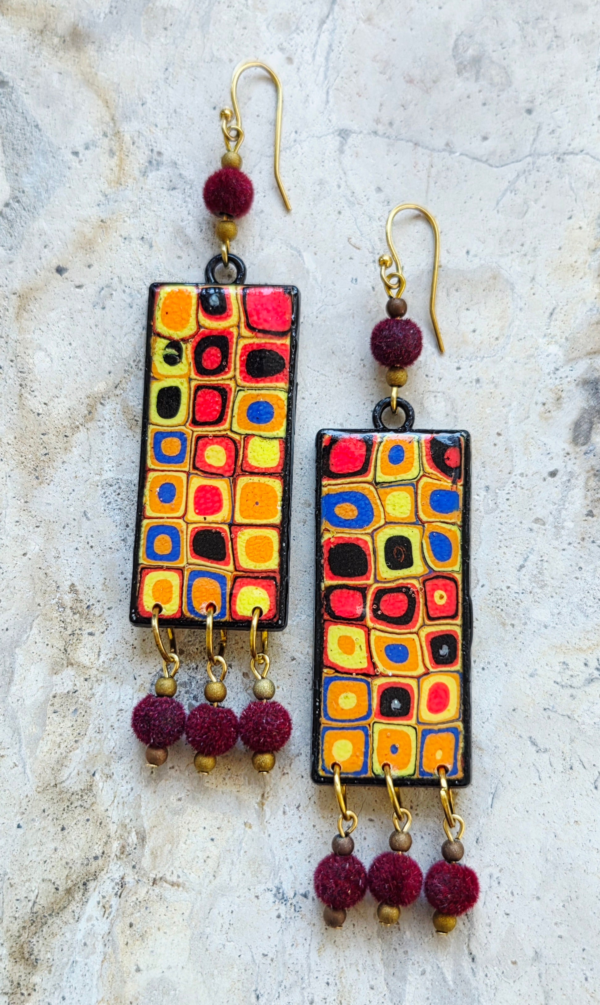 Cane Mosaic Earrings
