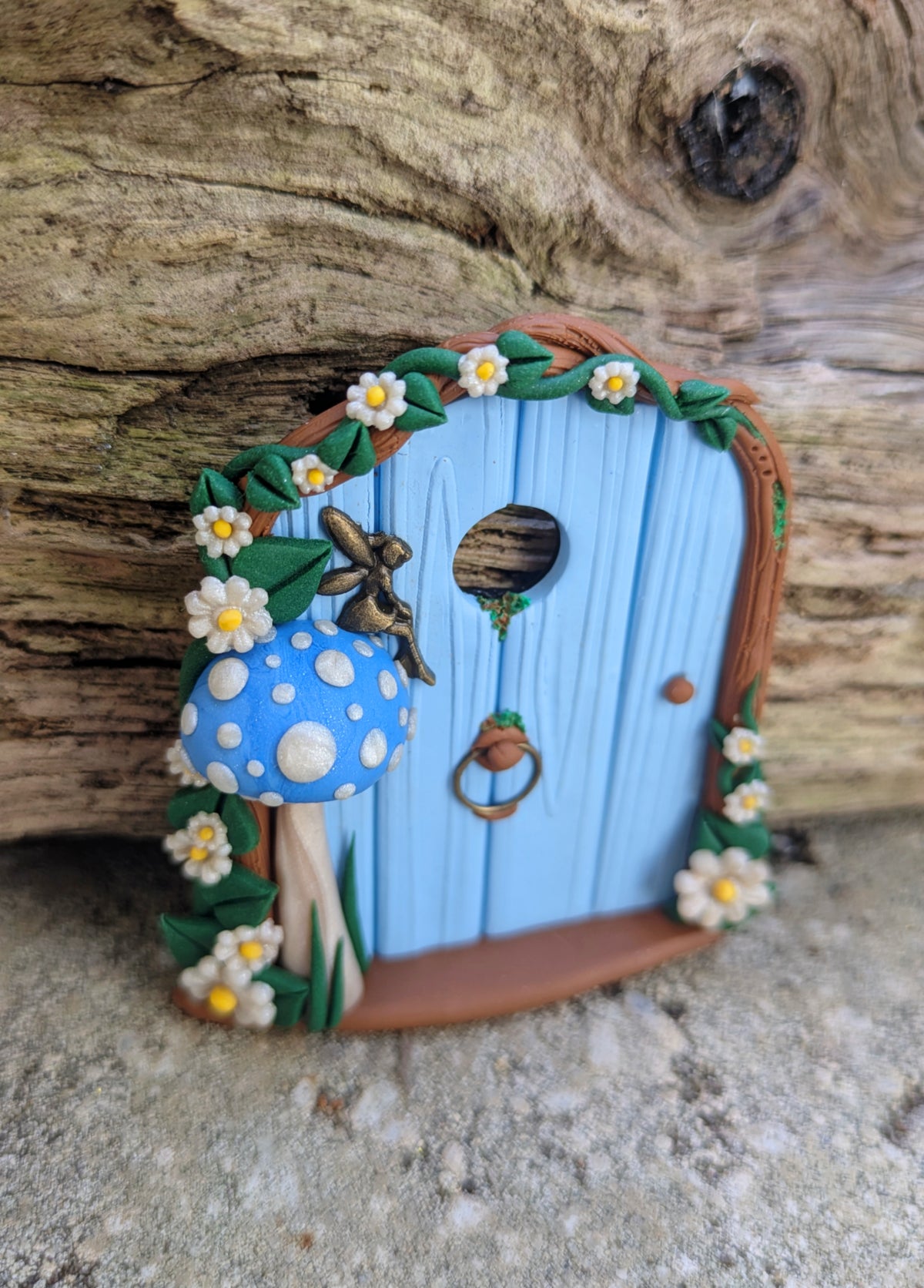Mini Blue Woodland Fairy Door
